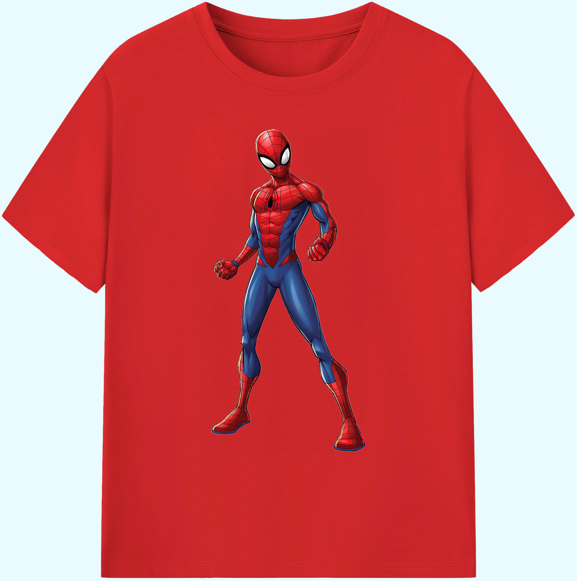 （画像用） Spider Man スパイダーマン 綿100％ メンズ半袖Tシャツ｜肌触りやわらか＆通気性