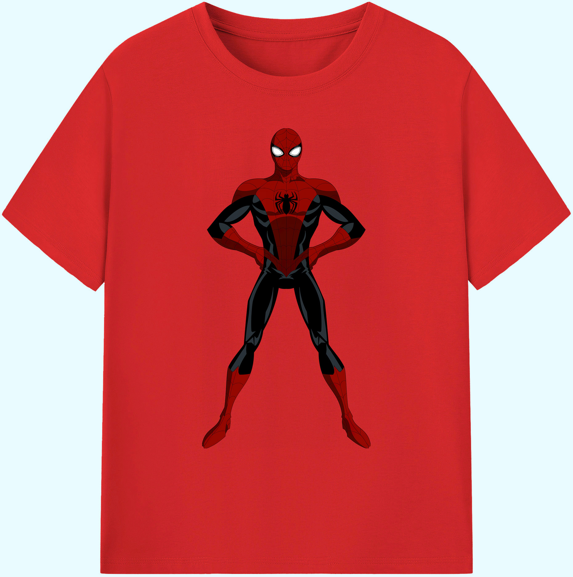 （画像用） Spider Man スパイダーマン 綿100％ メンズ半袖Tシャツ｜肌触りやわらか＆通気性
