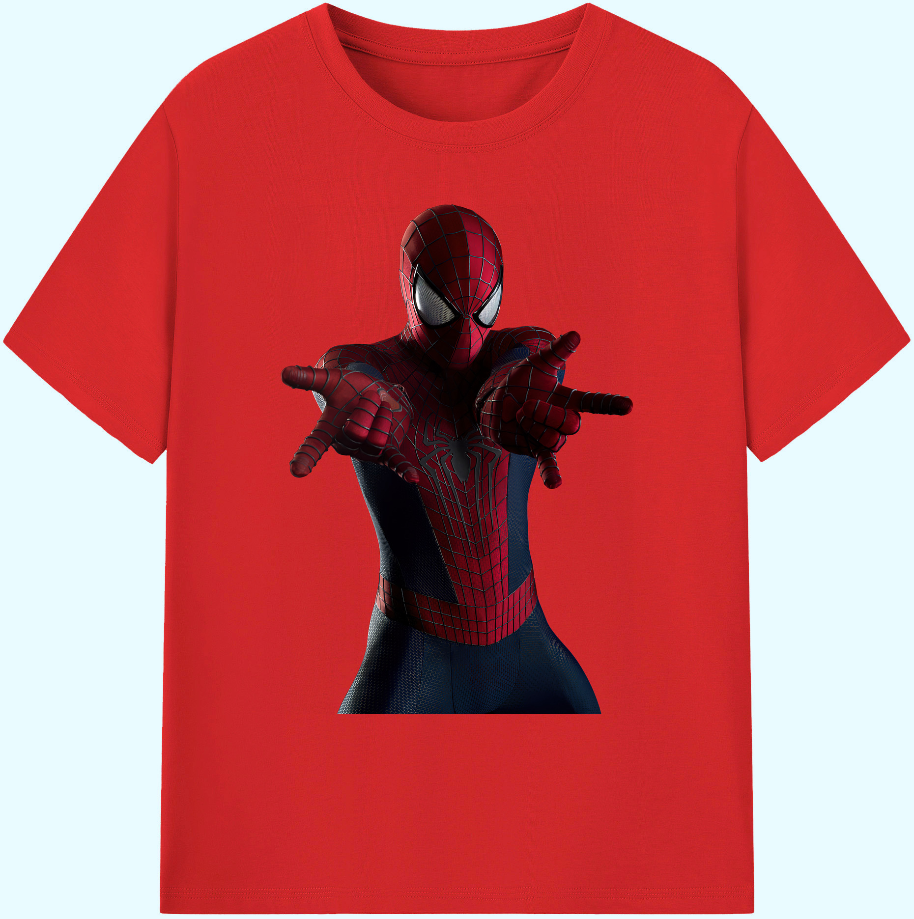 （画像用） Spider Man スパイダーマン 綿100％ メンズ半袖Tシャツ｜肌触りやわらか＆通気性