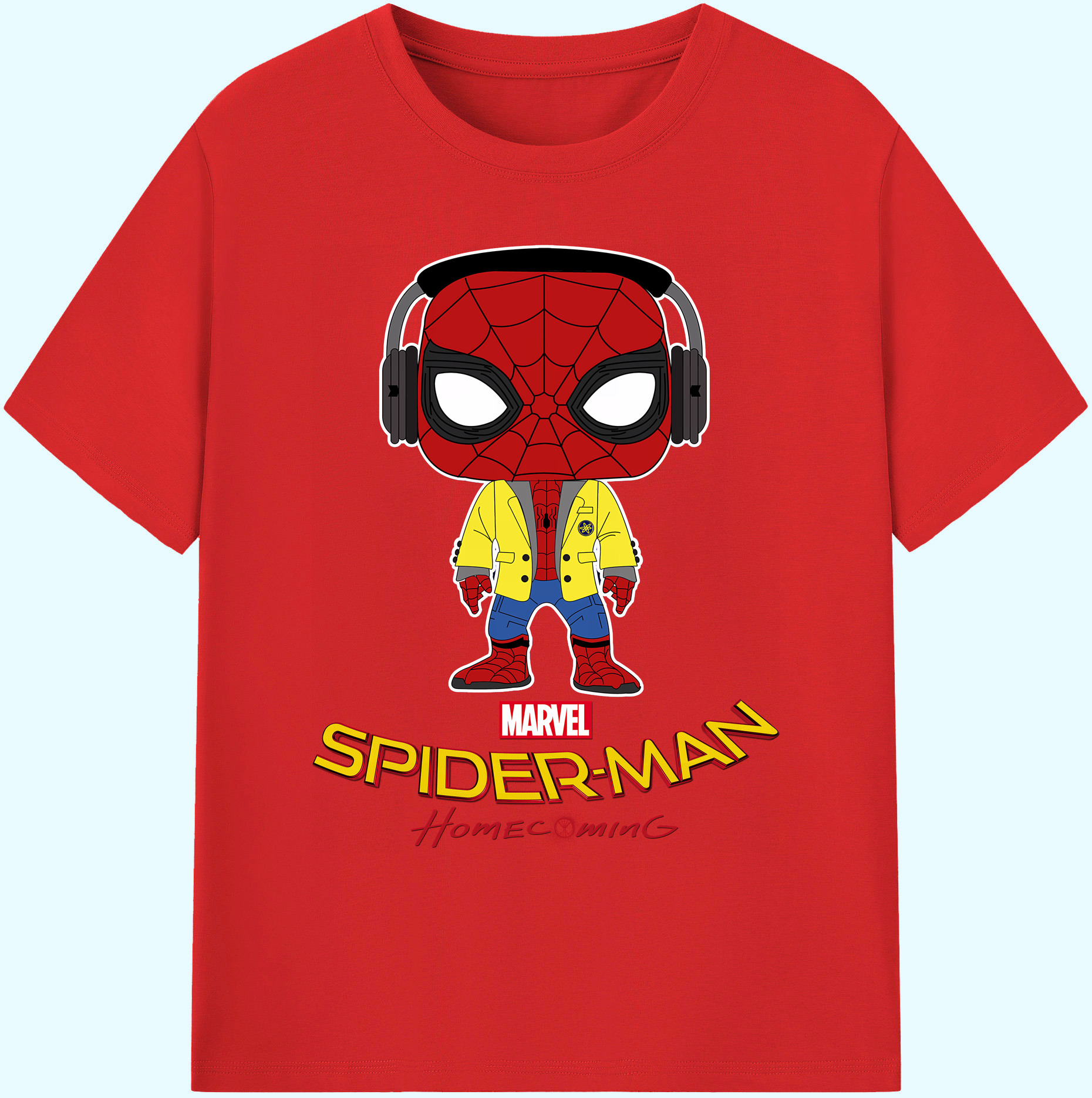 （画像用） Spider Man スパイダーマン 綿100％ メンズ半袖Tシャツ｜肌触りやわらか＆通気性