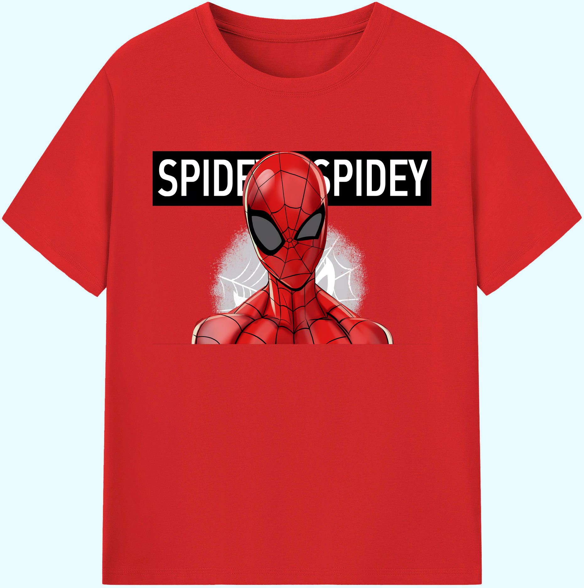 （画像用） Spider Man スパイダーマン 綿100％ メンズ半袖Tシャツ｜肌触りやわらか＆通気性