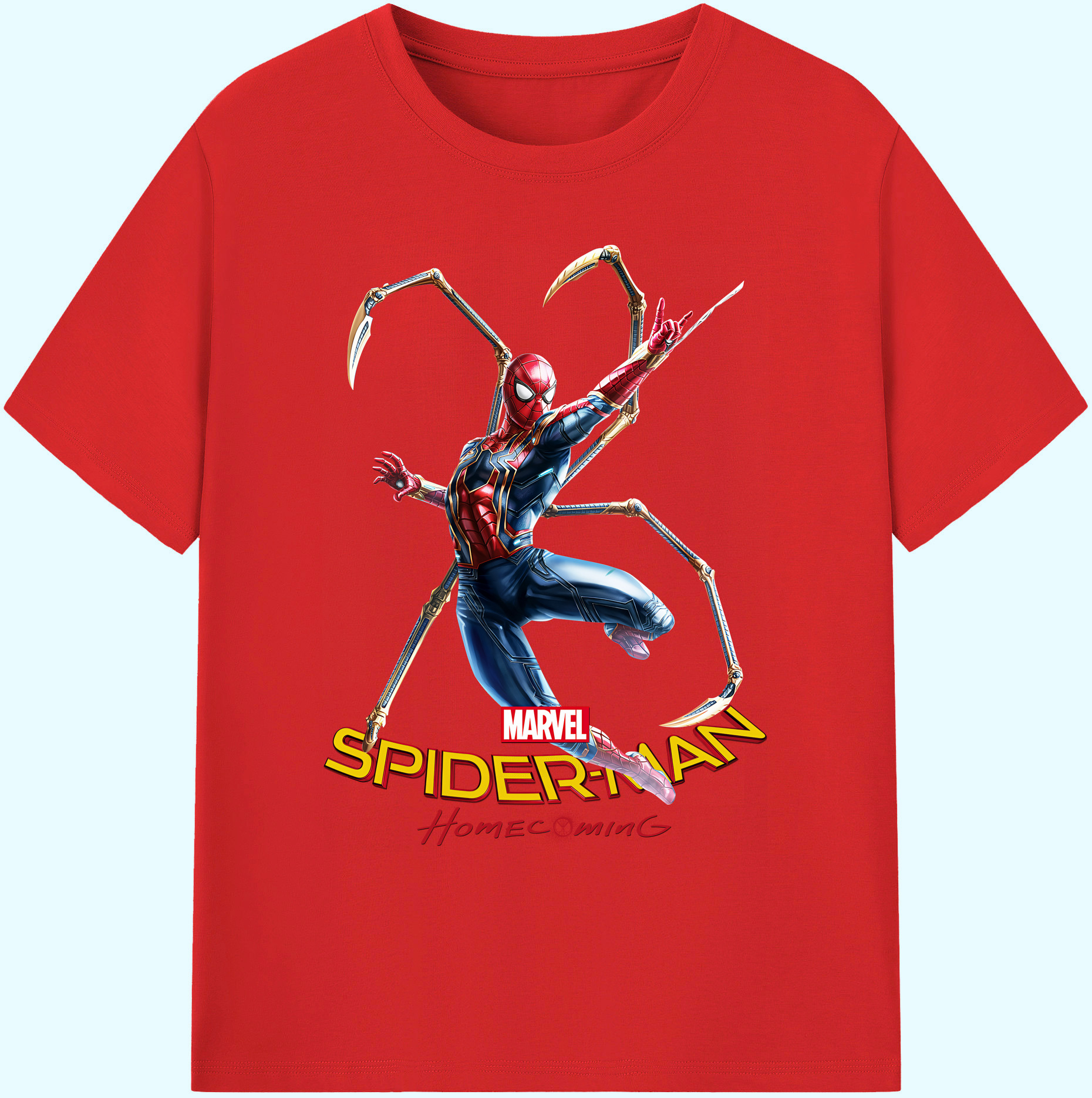 （画像用） Spider Man スパイダーマン 綿100％ メンズ半袖Tシャツ｜肌触りやわらか＆通気性