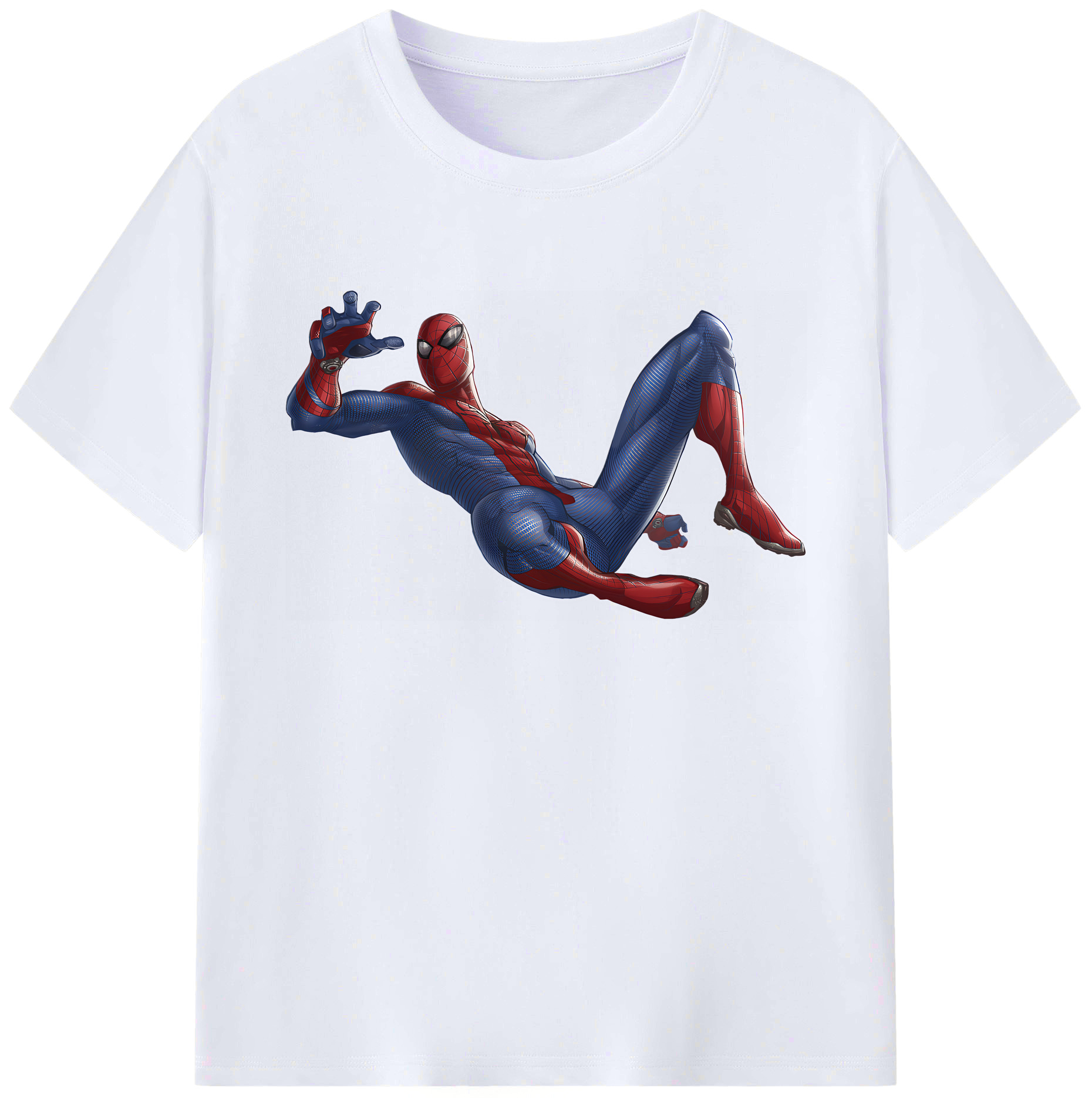 （画像用） Spider Man スパイダーマン 綿100％ メンズ半袖Tシャツ｜肌触りやわらか＆通気性