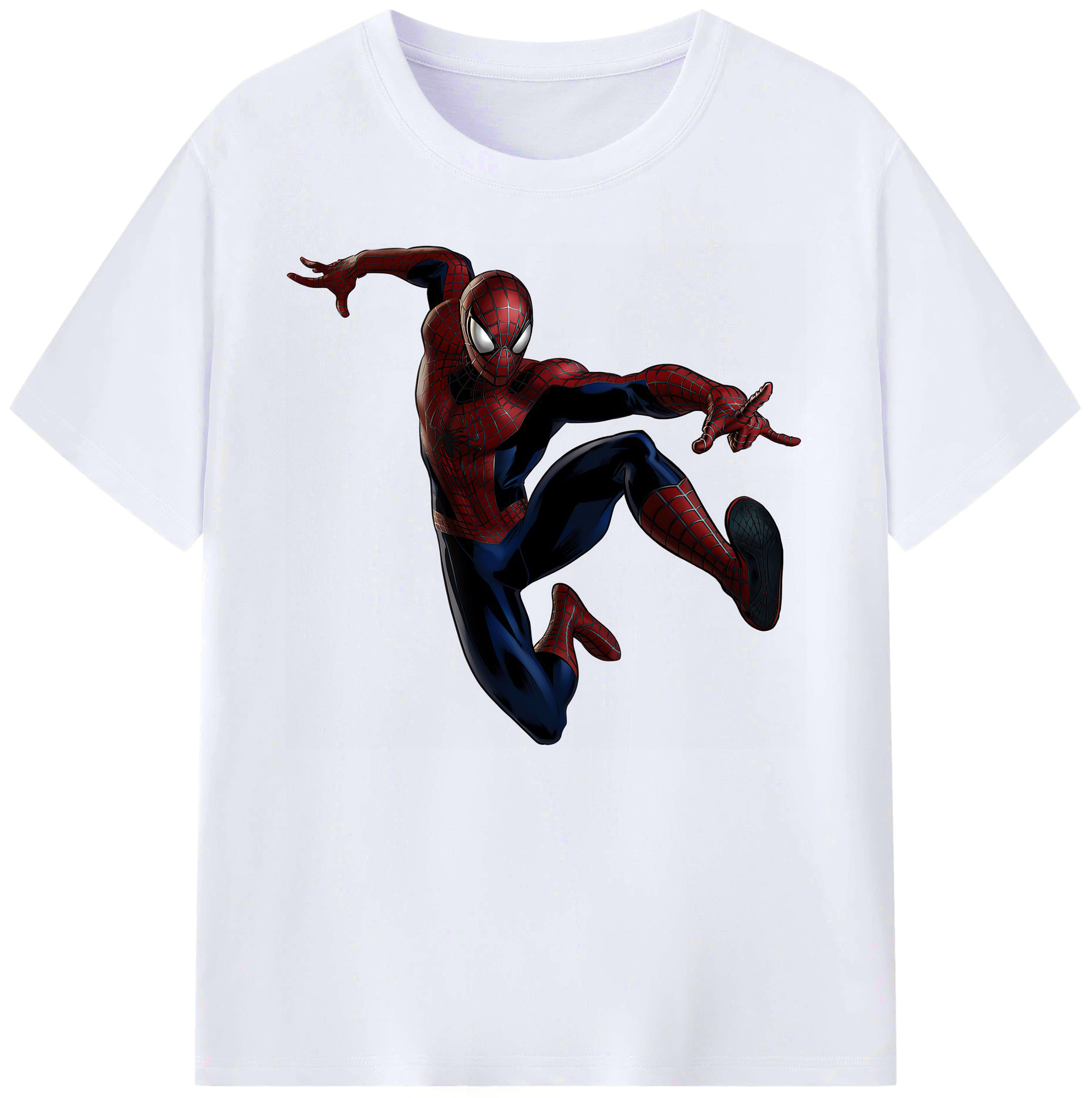 （画像用） Spider Man スパイダーマン 綿100％ メンズ半袖Tシャツ｜肌触りやわらか＆通気性