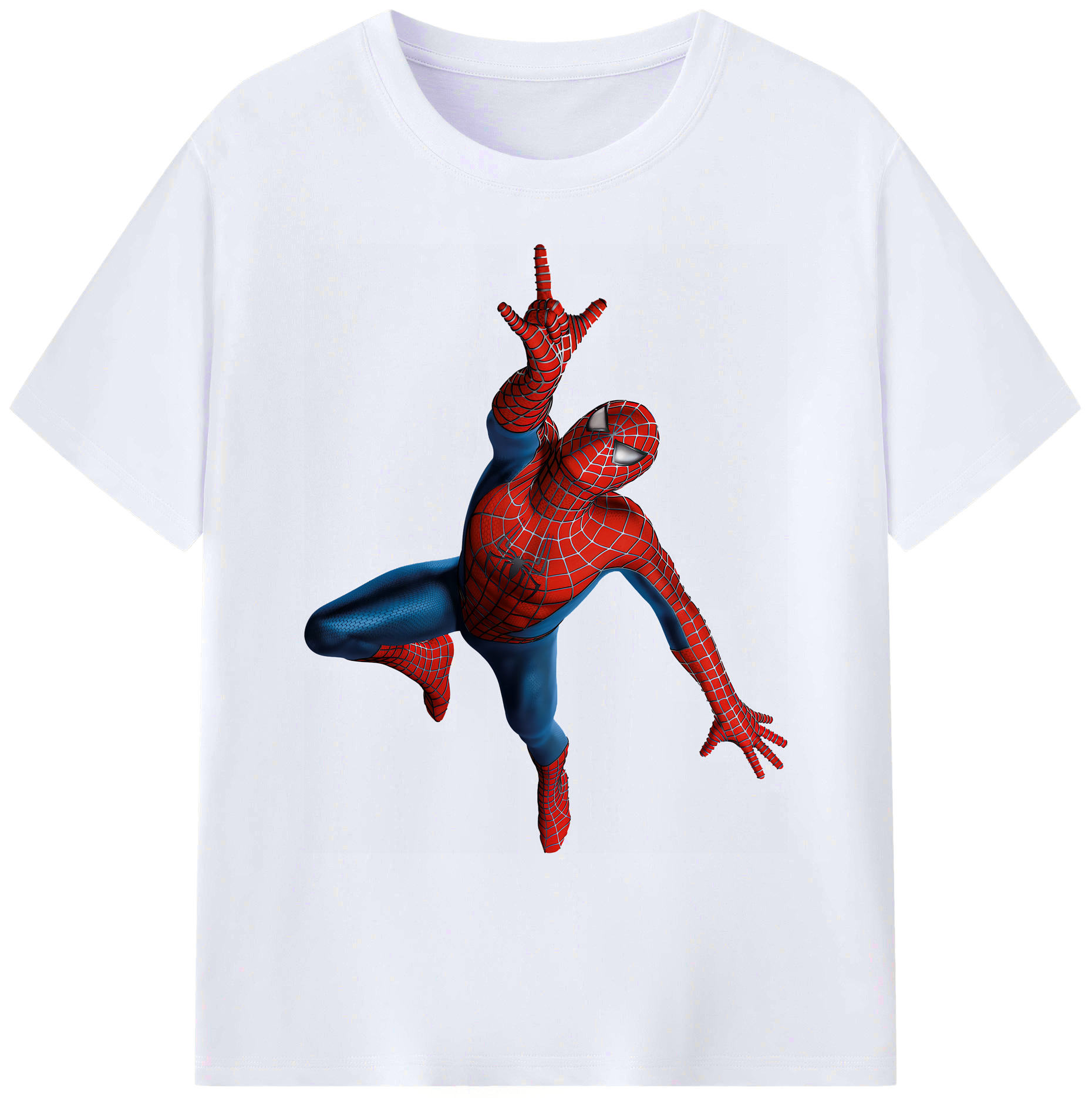 （画像用） Spider Man スパイダーマン 綿100％ メンズ半袖Tシャツ｜肌触りやわらか＆通気性