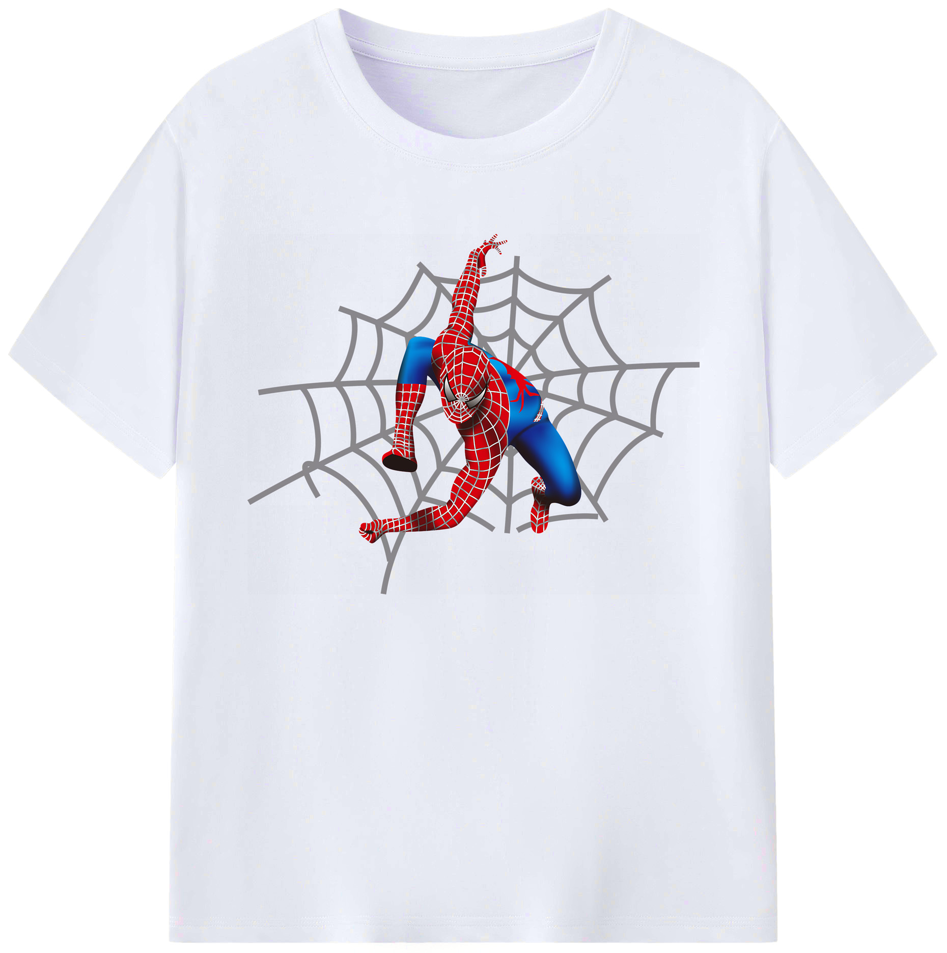 （画像用） Spider Man スパイダーマン 綿100％ メンズ半袖Tシャツ｜肌触りやわらか＆通気性