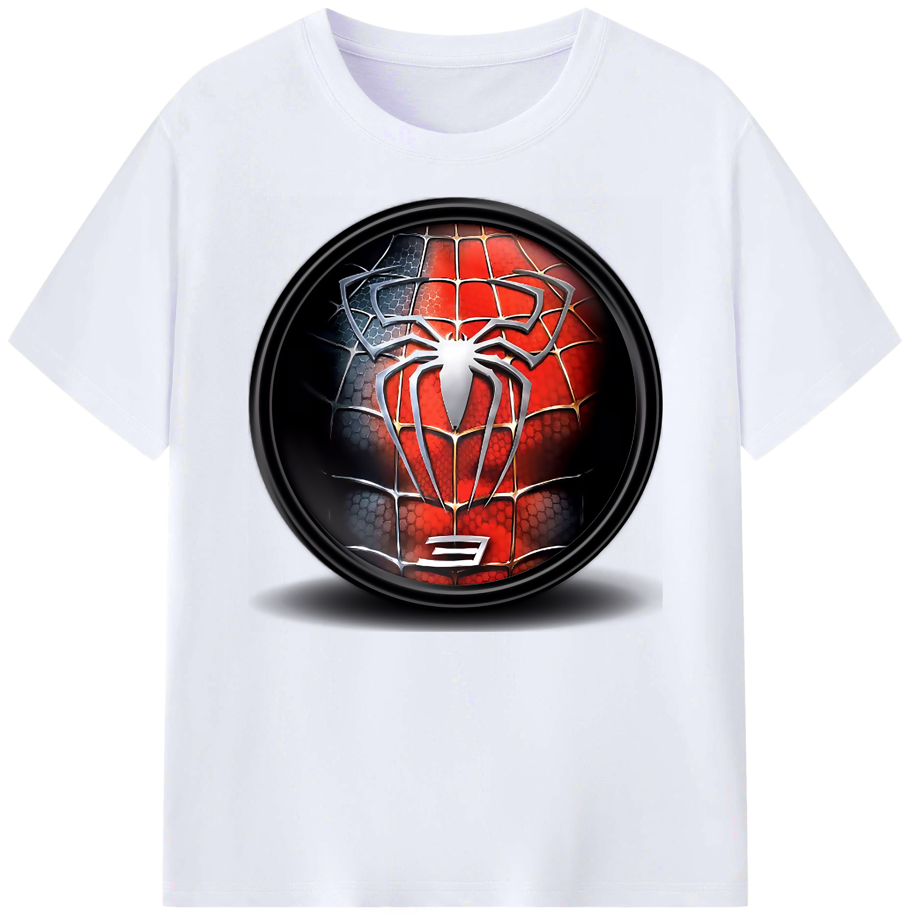 （画像用） Spider Man スパイダーマン 綿100％ メンズ半袖Tシャツ｜肌触りやわらか＆通気性