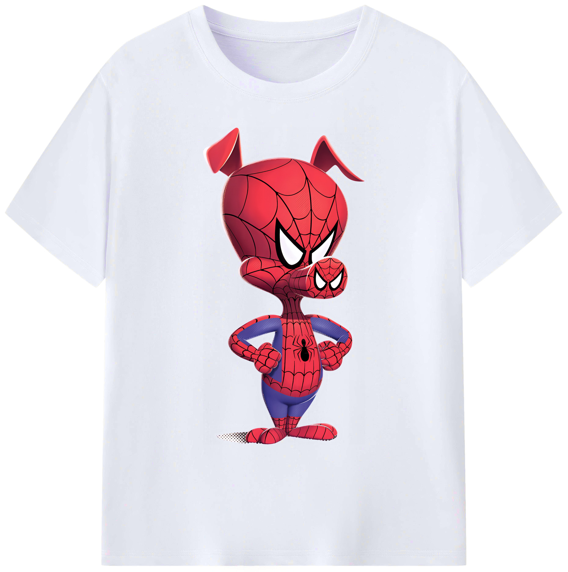 （画像用） Spider Man スパイダーマン 綿100％ メンズ半袖Tシャツ｜肌触りやわらか＆通気性