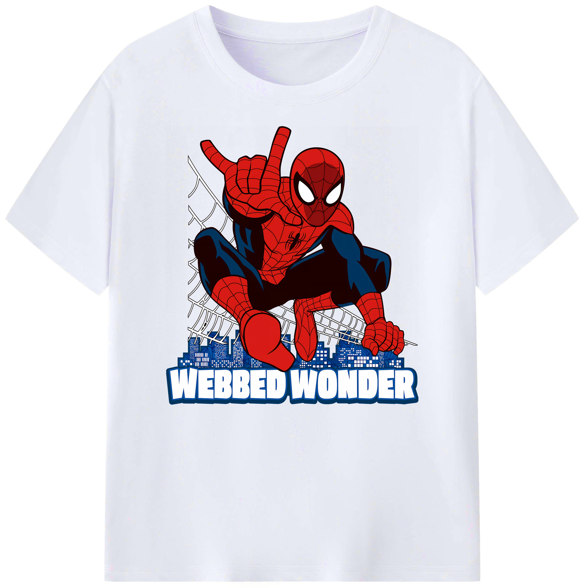 （画像用） Spider Man スパイダーマン 綿100％ メンズ半袖Tシャツ｜肌触りやわらか＆通気性