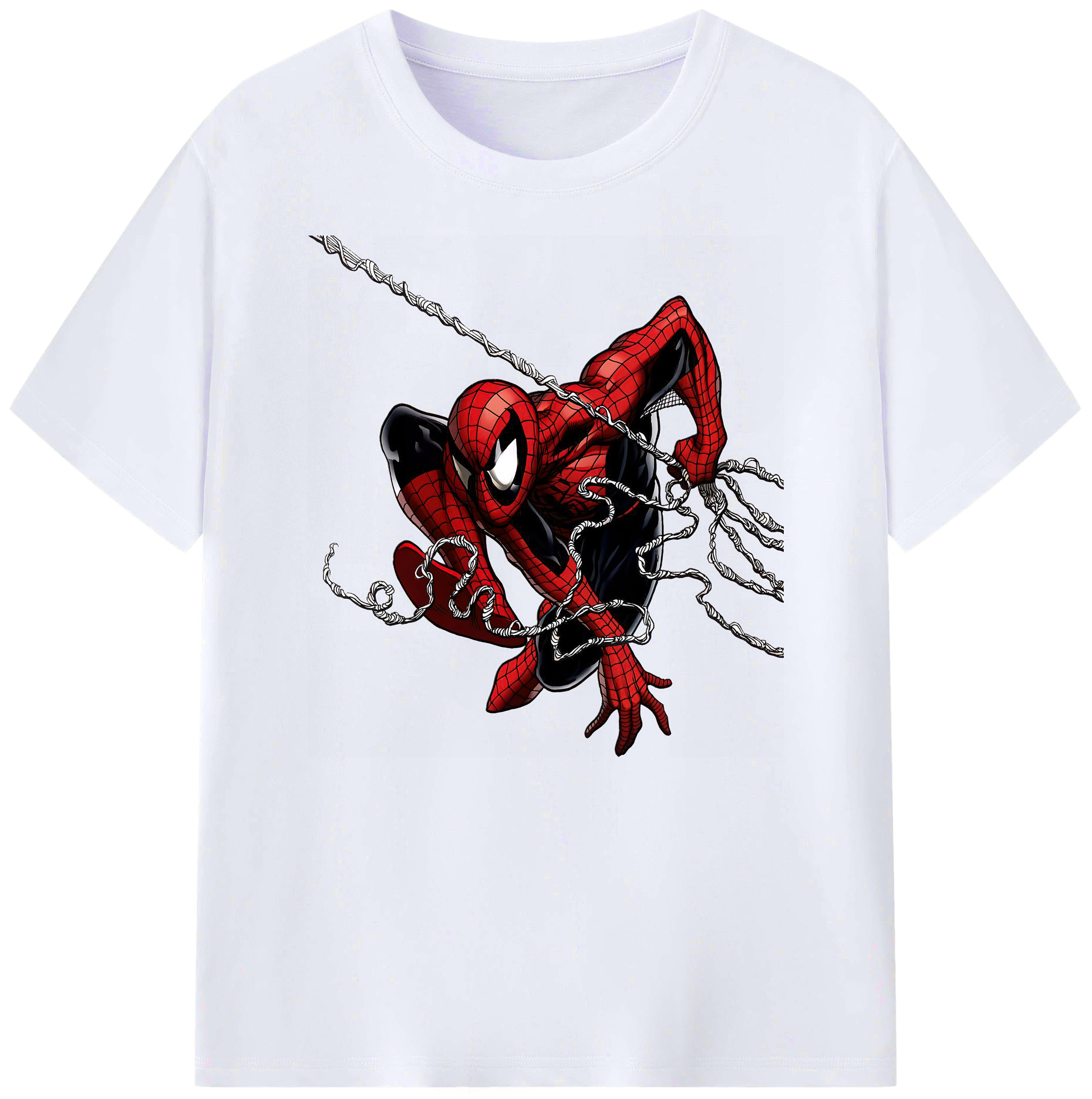 （画像用） Spider Man スパイダーマン 綿100％ メンズ半袖Tシャツ｜肌触りやわらか＆通気性
