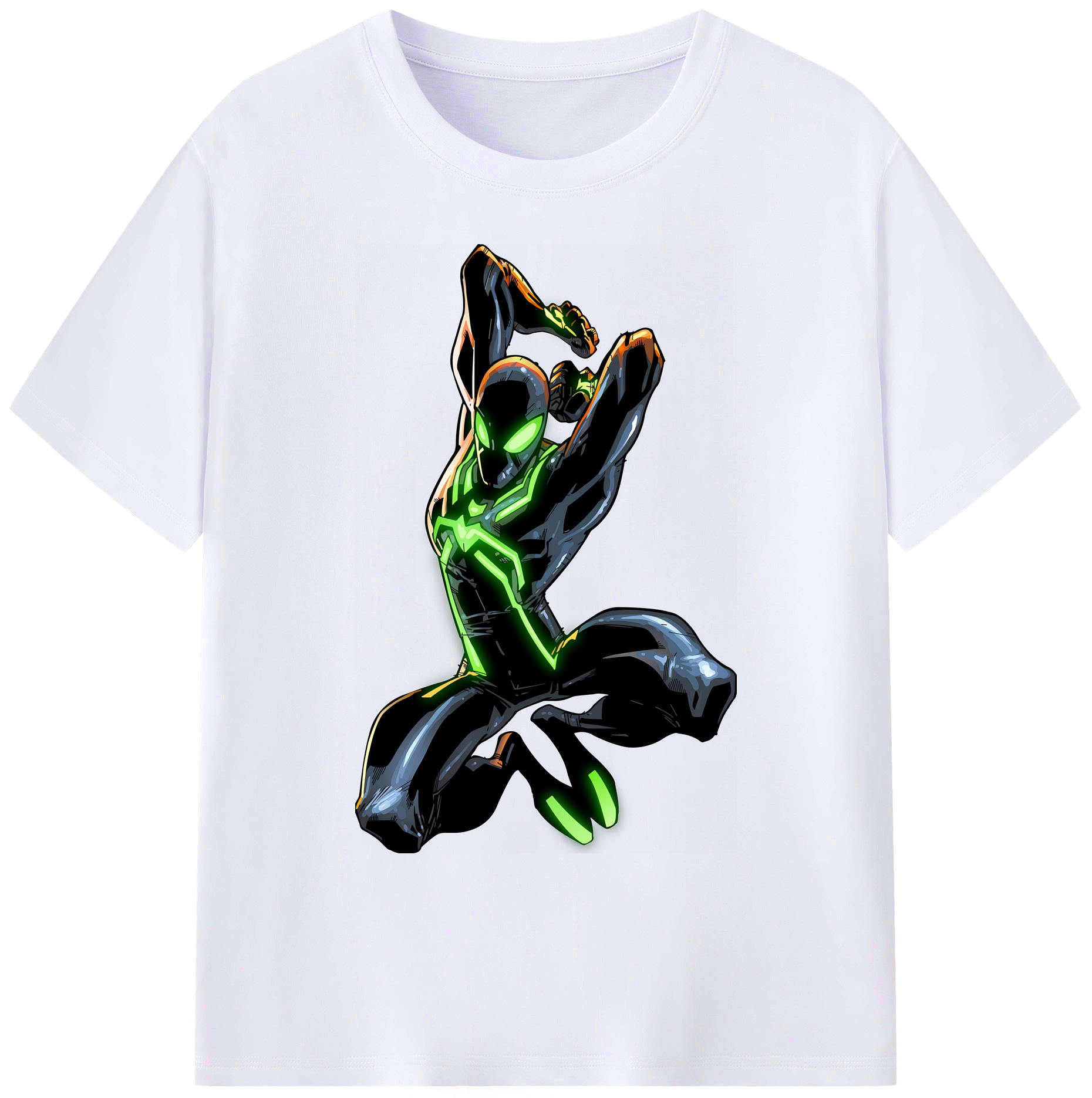 （画像用） Spider Man スパイダーマン 綿100％ メンズ半袖Tシャツ｜肌触りやわらか＆通気性