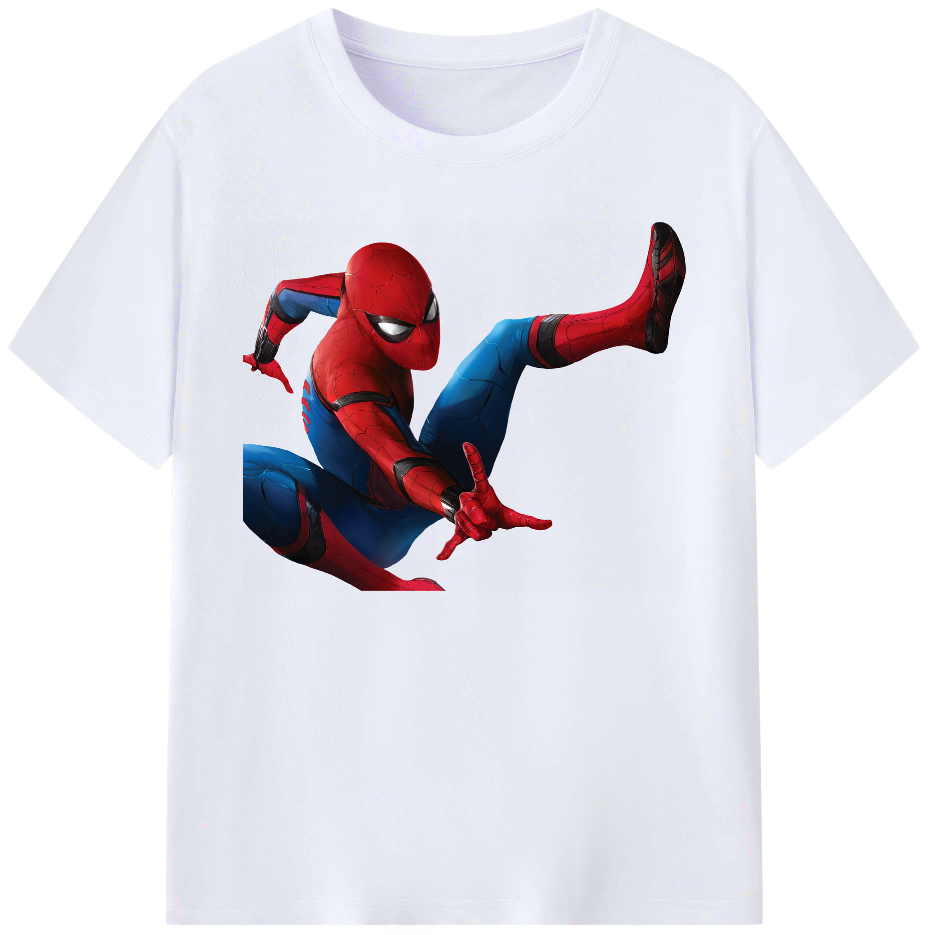 （画像用） Spider Man スパイダーマン 綿100％ メンズ半袖Tシャツ｜肌触りやわらか＆通気性
