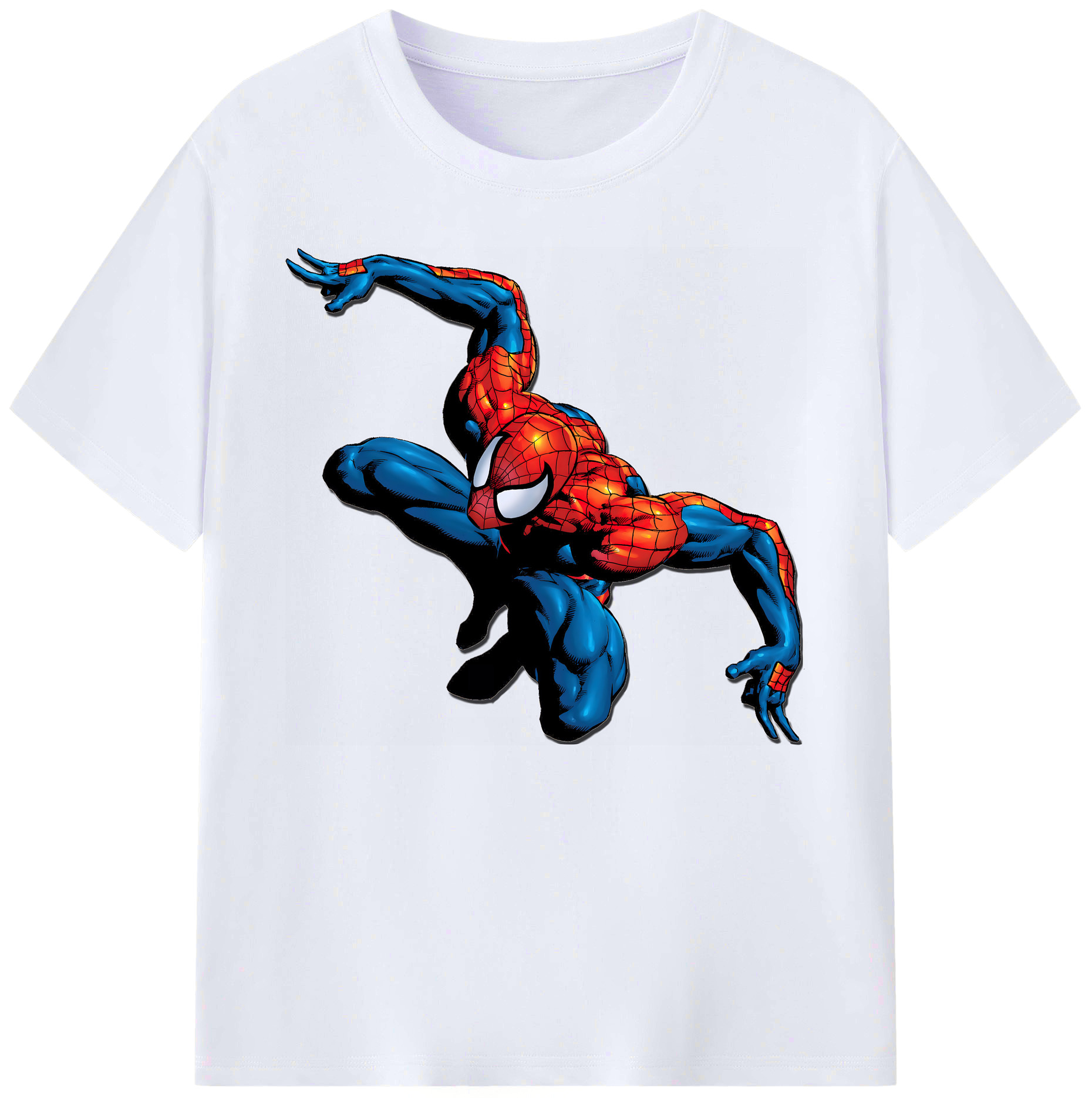 （画像用） Spider Man スパイダーマン 綿100％ メンズ半袖Tシャツ｜肌触りやわらか＆通気性