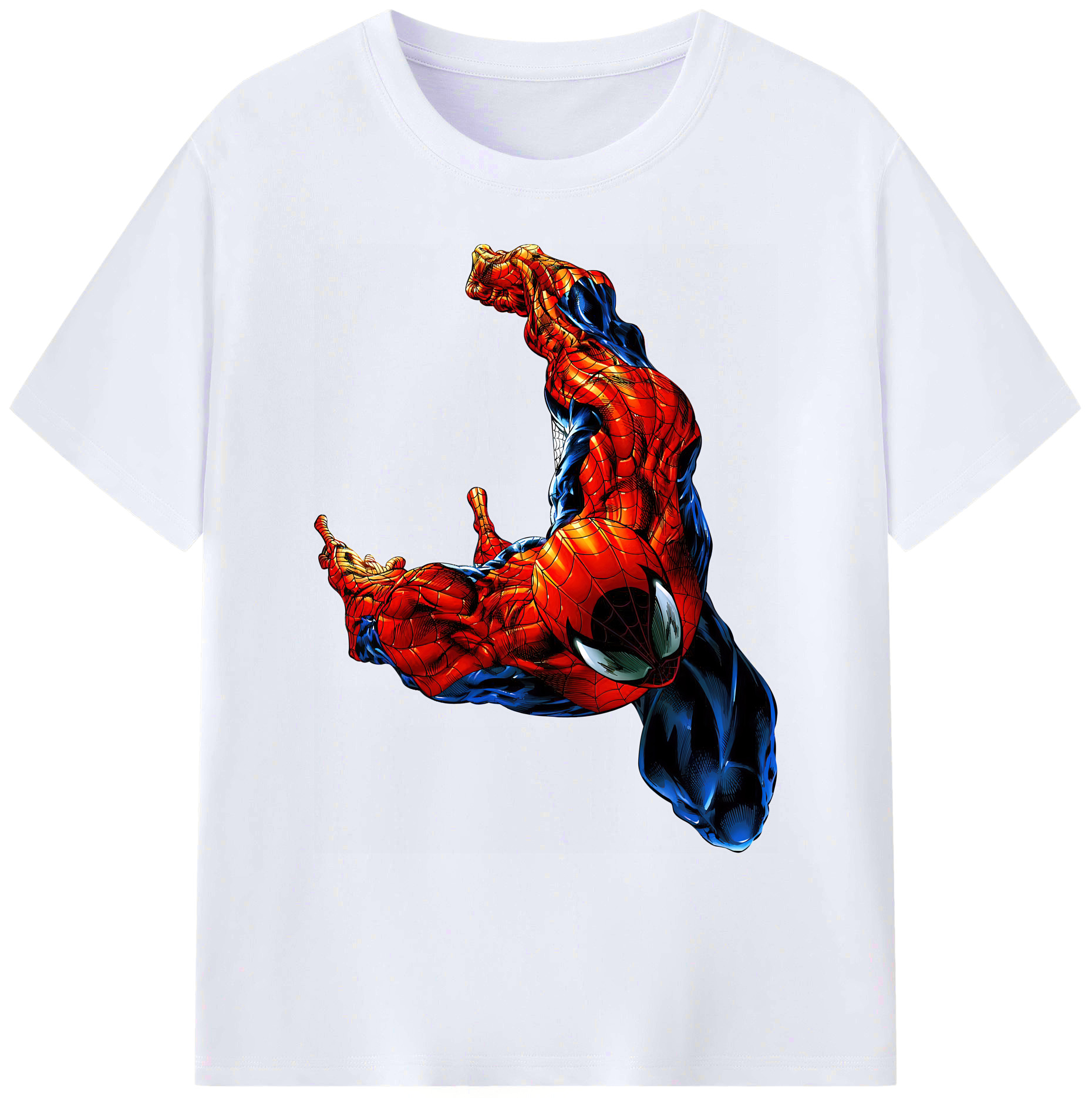 （画像用） Spider Man スパイダーマン 綿100％ メンズ半袖Tシャツ｜肌触りやわらか＆通気性