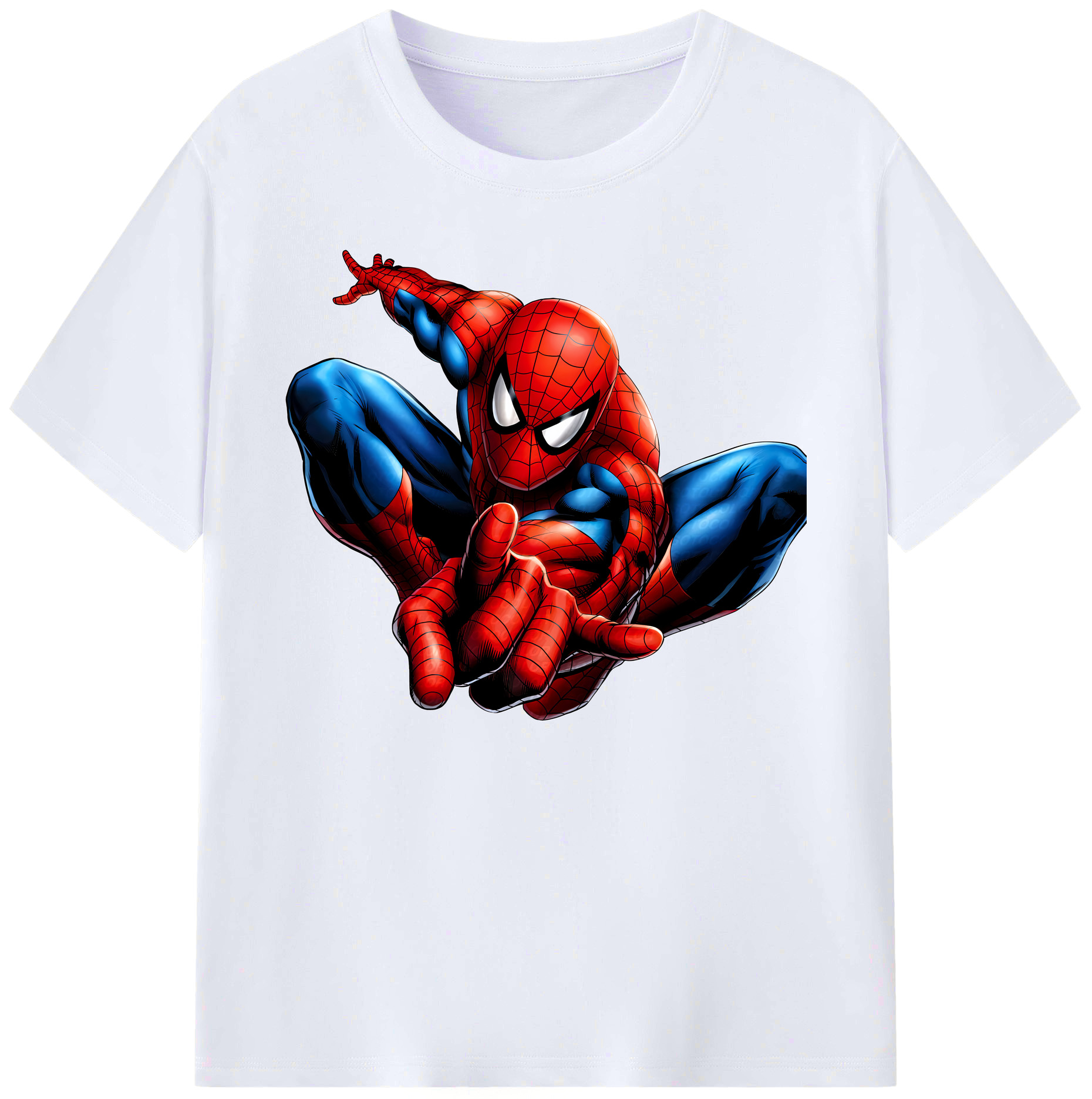 （画像用） Spider Man スパイダーマン 綿100％ メンズ半袖Tシャツ｜肌触りやわらか＆通気性