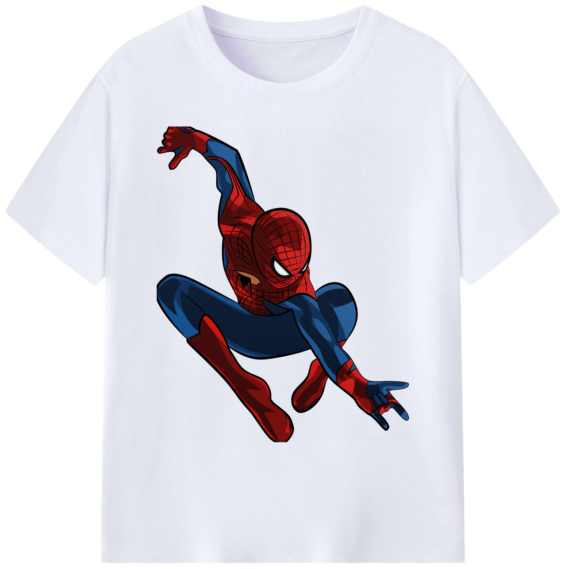 （画像用） Spider Man スパイダーマン 綿100％ メンズ半袖Tシャツ｜肌触りやわらか＆通気性