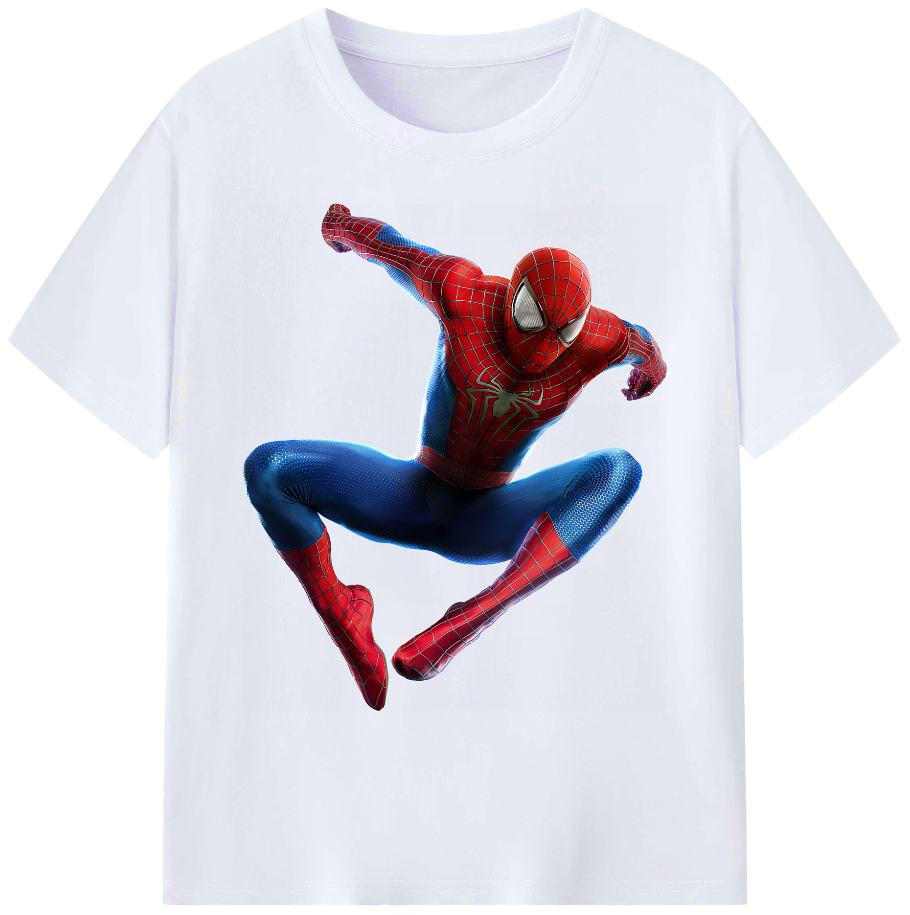 （画像用） Spider Man スパイダーマン 綿100％ メンズ半袖Tシャツ｜肌触りやわらか＆通気性