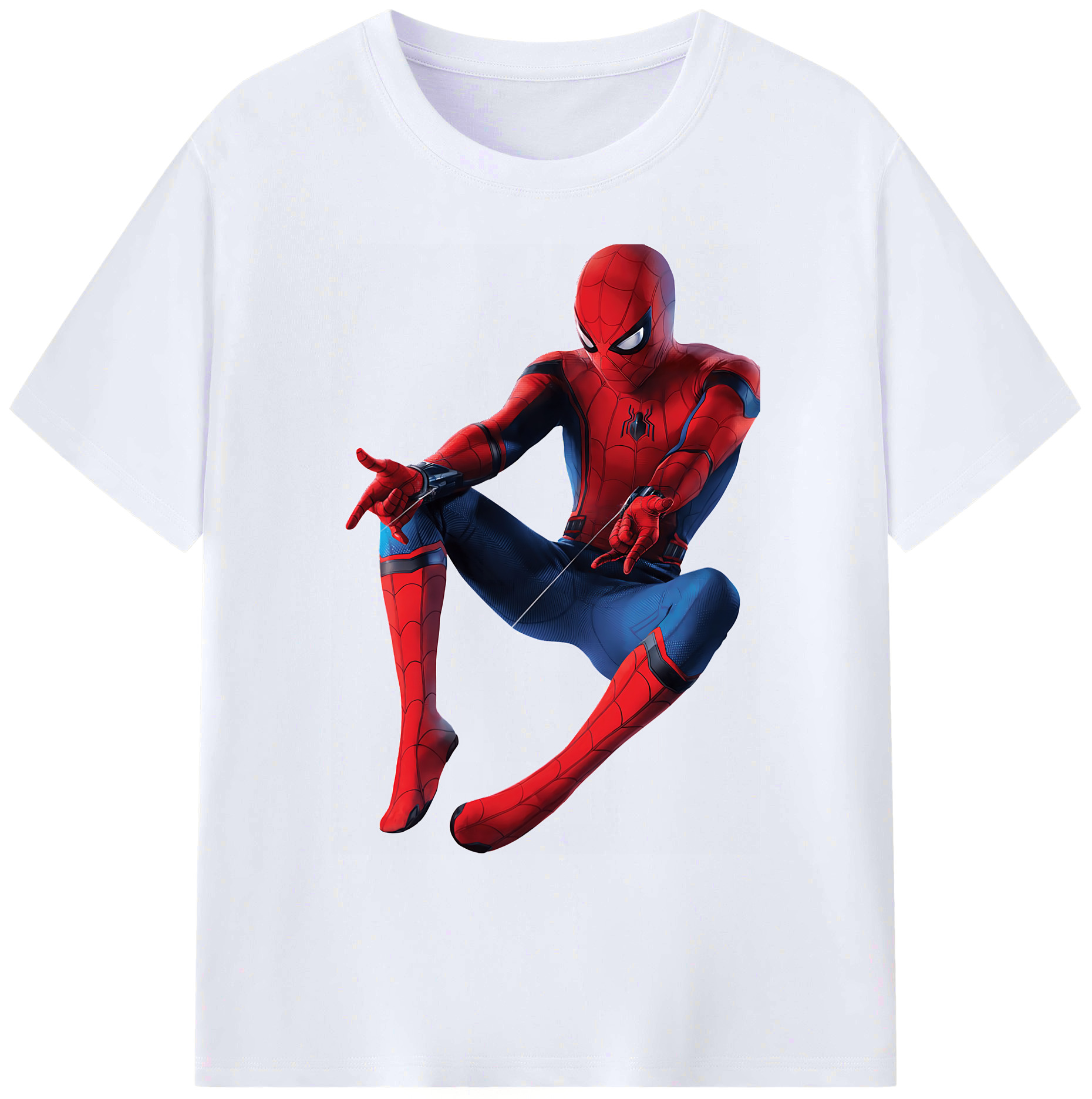 （画像用） Spider Man スパイダーマン 綿100％ メンズ半袖Tシャツ｜肌触りやわらか＆通気性