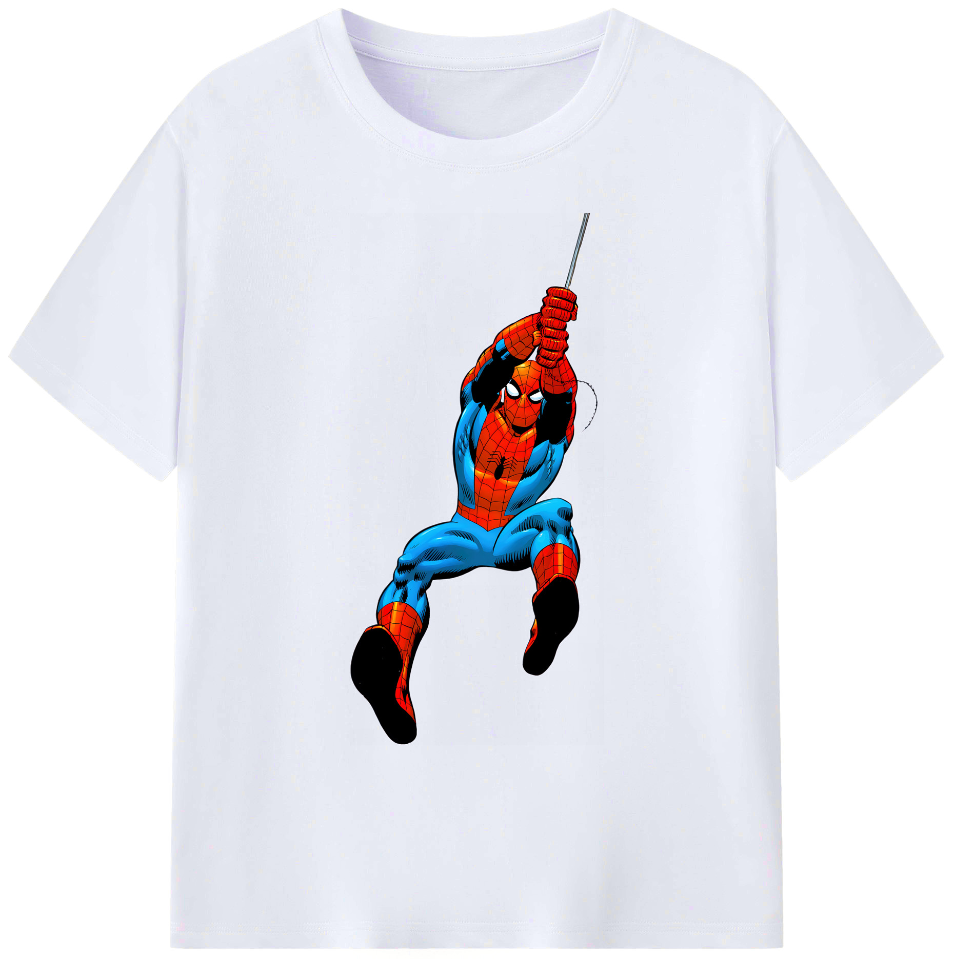 （画像用） Spider Man スパイダーマン 綿100％ メンズ半袖Tシャツ｜肌触りやわらか＆通気性