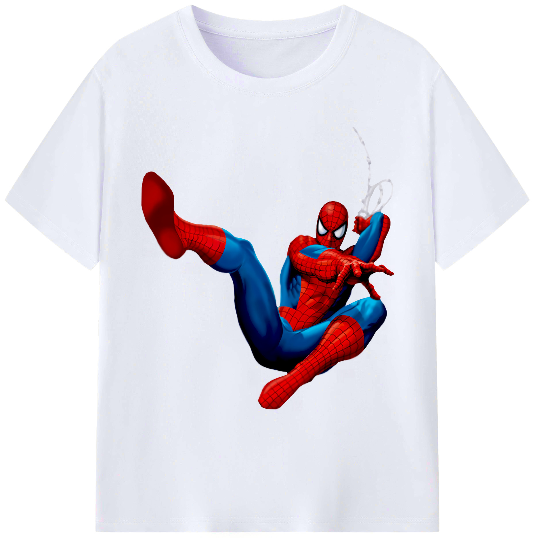 （画像用） Spider Man スパイダーマン 綿100％ メンズ半袖Tシャツ｜肌触りやわらか＆通気性