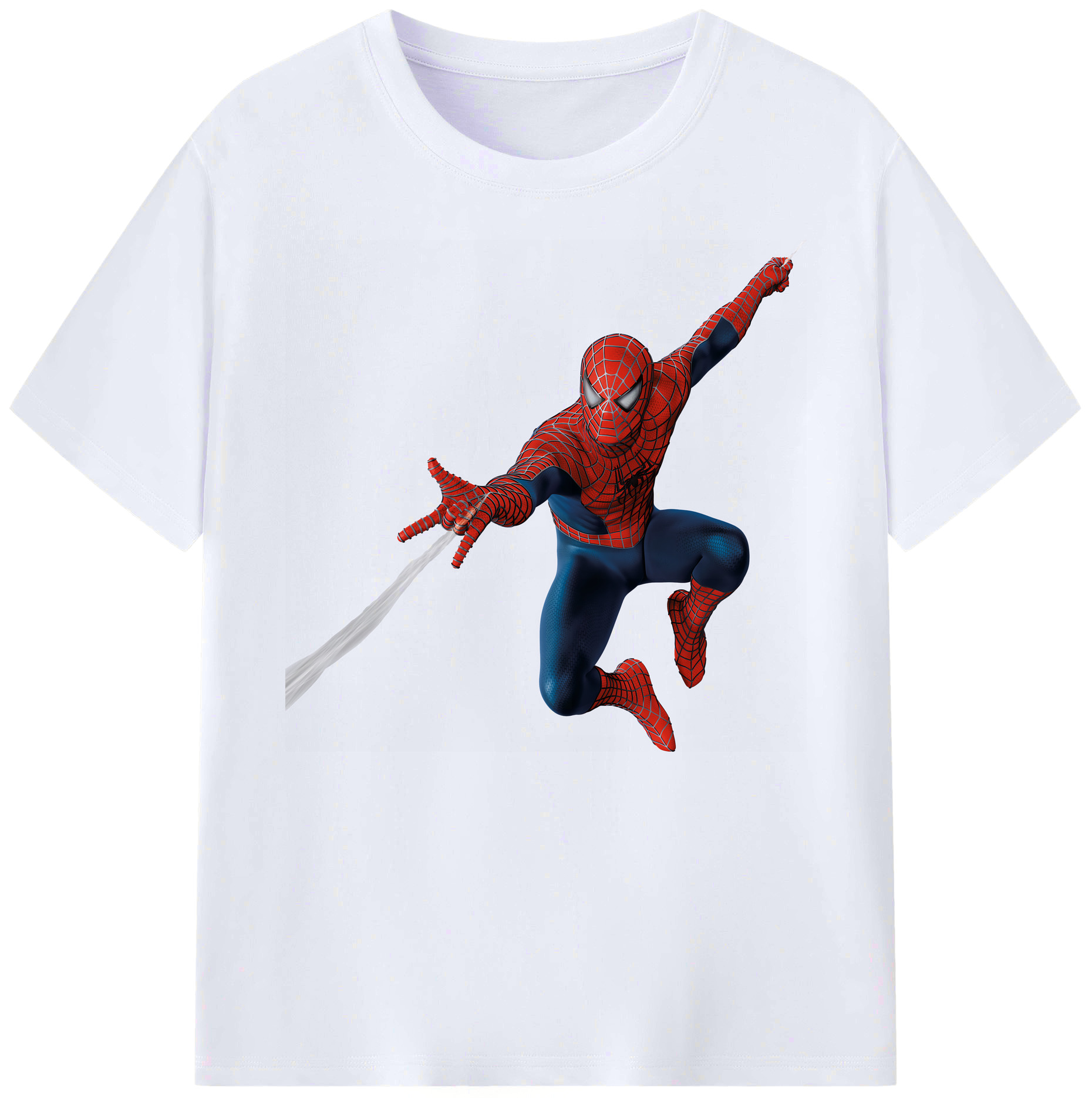 （画像用） Spider Man スパイダーマン 綿100％ メンズ半袖Tシャツ｜肌触りやわらか＆通気性