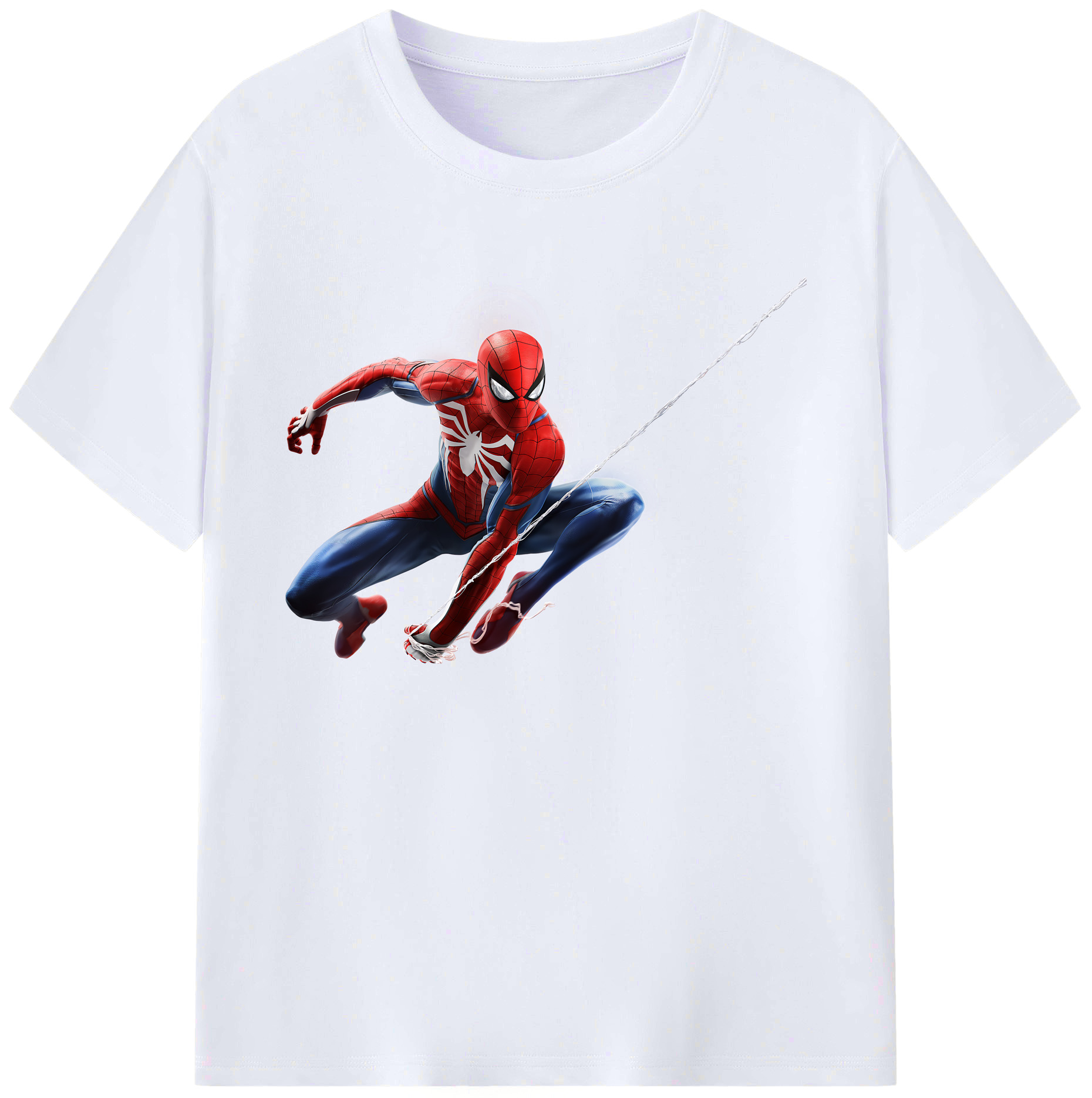 （画像用） Spider Man スパイダーマン 綿100％ メンズ半袖Tシャツ｜肌触りやわらか＆通気性