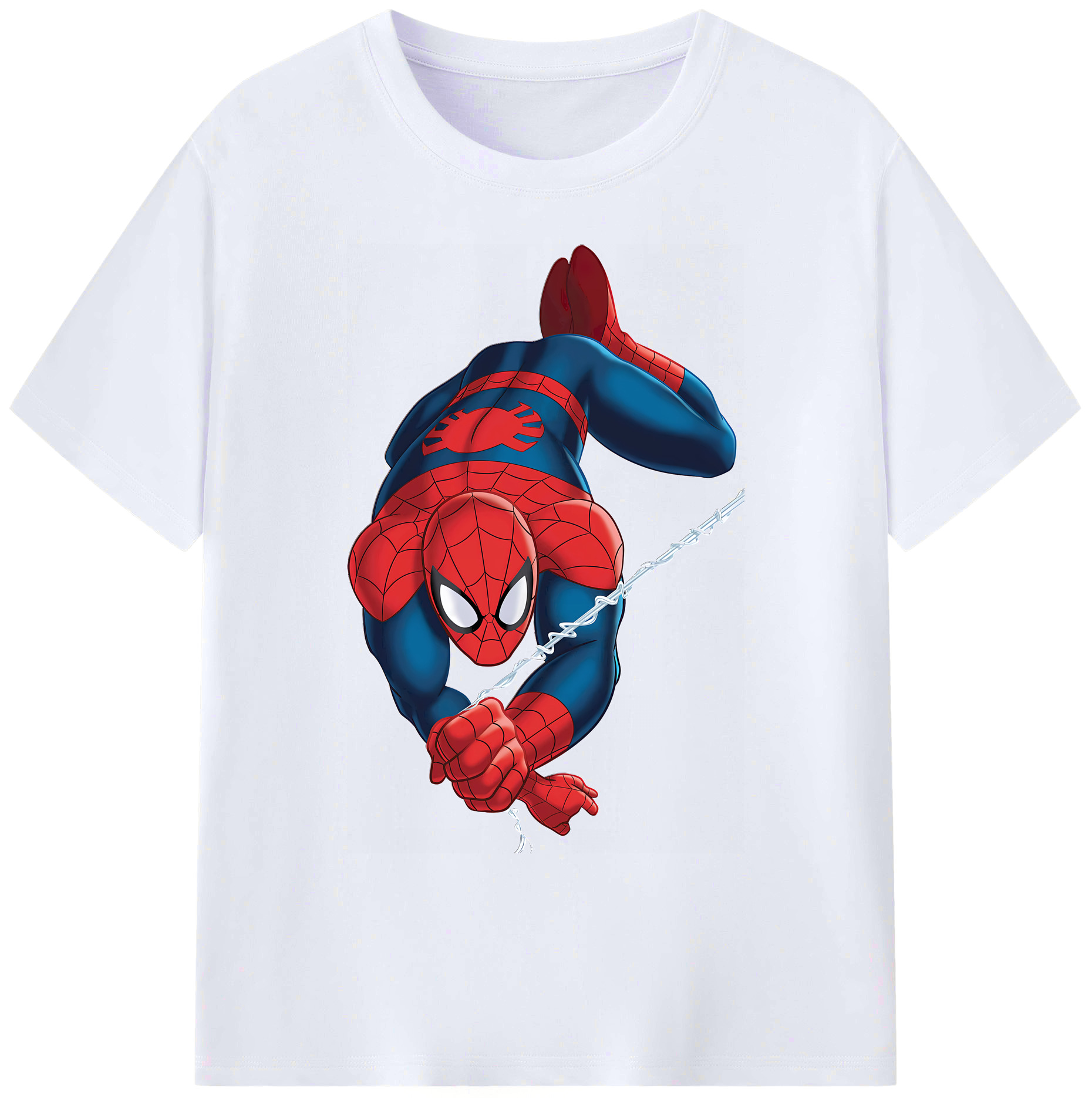 （画像用） Spider Man スパイダーマン 綿100％ メンズ半袖Tシャツ｜肌触りやわらか＆通気性