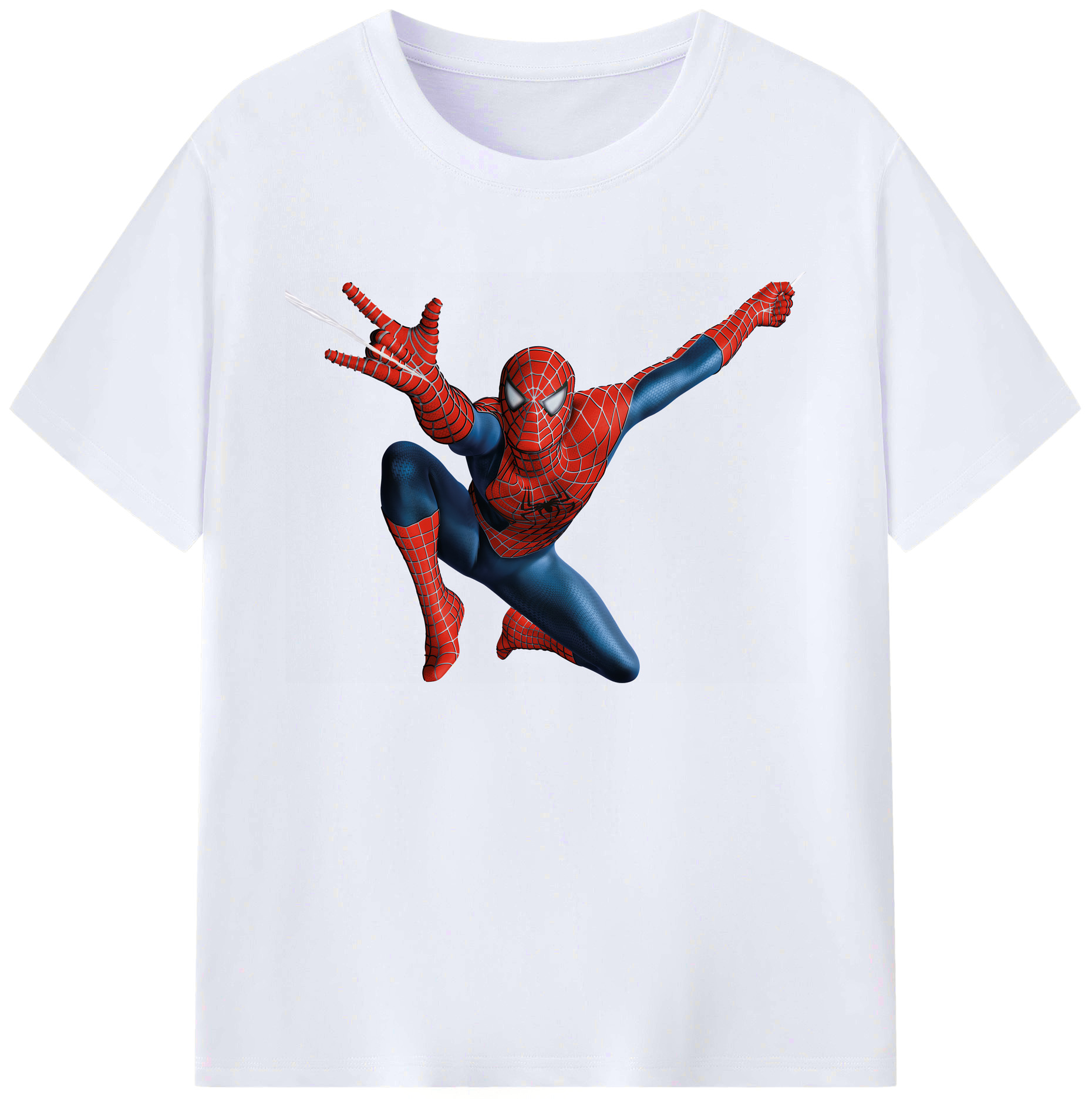 （画像用） Spider Man スパイダーマン 綿100％ メンズ半袖Tシャツ｜肌触りやわらか＆通気性