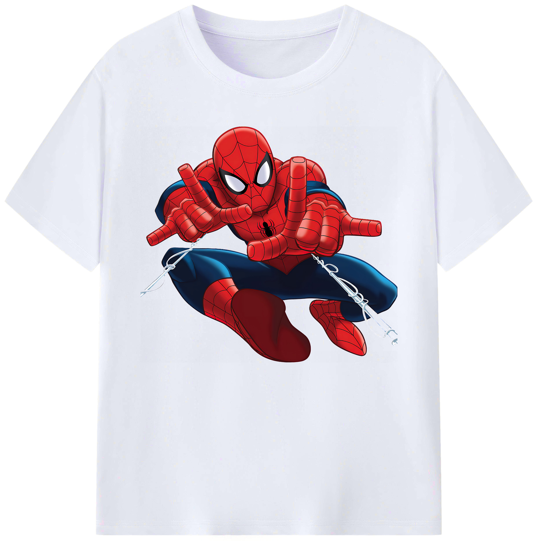 （画像用） Spider Man スパイダーマン 綿100％ メンズ半袖Tシャツ｜肌触りやわらか＆通気性