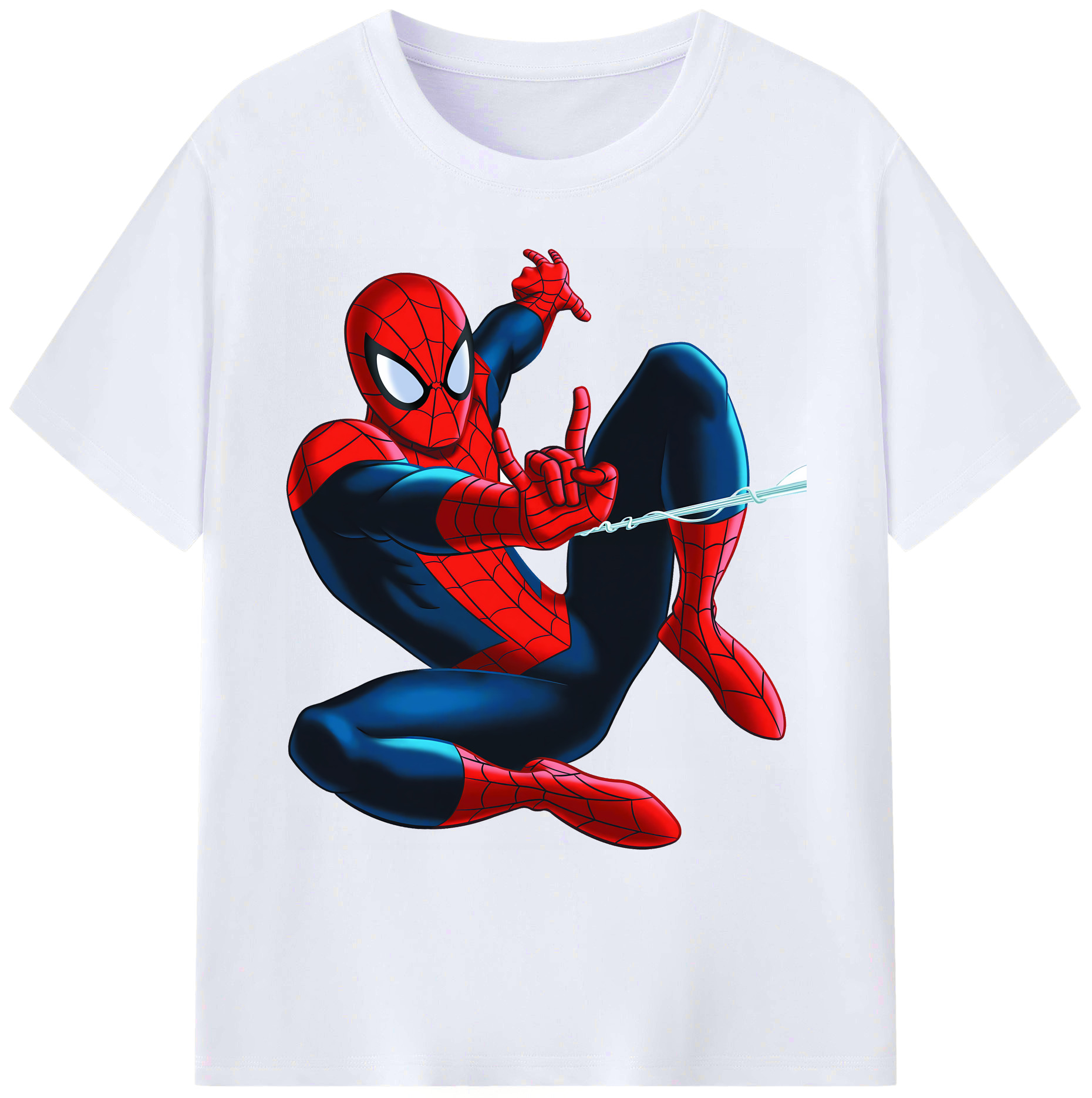 （画像用） Spider Man スパイダーマン 綿100％ メンズ半袖Tシャツ｜肌触りやわらか＆通気性