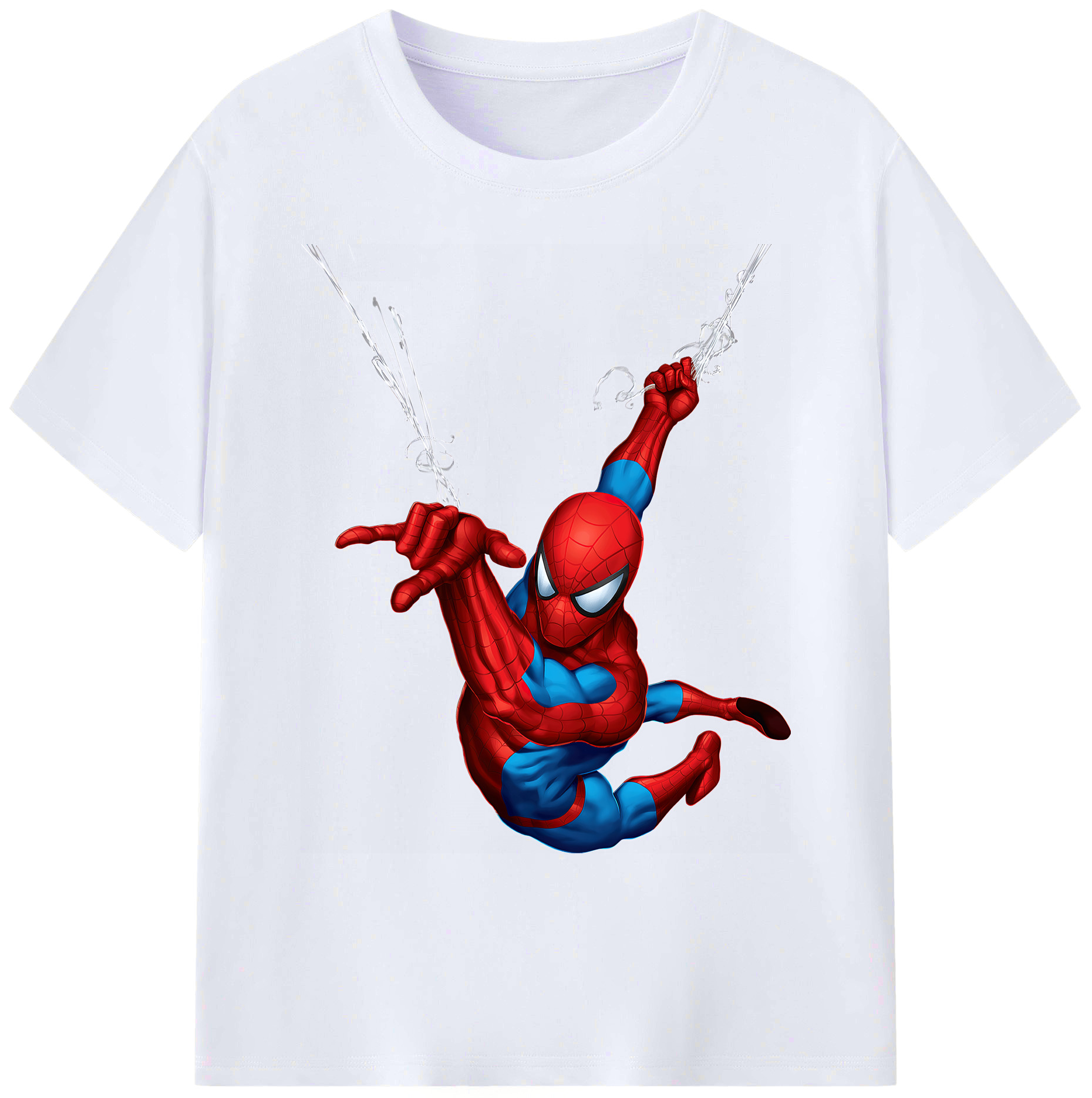 （画像用） Spider Man スパイダーマン 綿100％ メンズ半袖Tシャツ｜肌触りやわらか＆通気性
