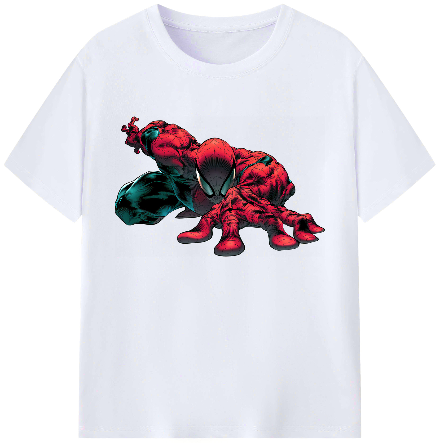 （画像用） Spider Man スパイダーマン 綿100％ メンズ半袖Tシャツ｜肌触りやわらか＆通気性