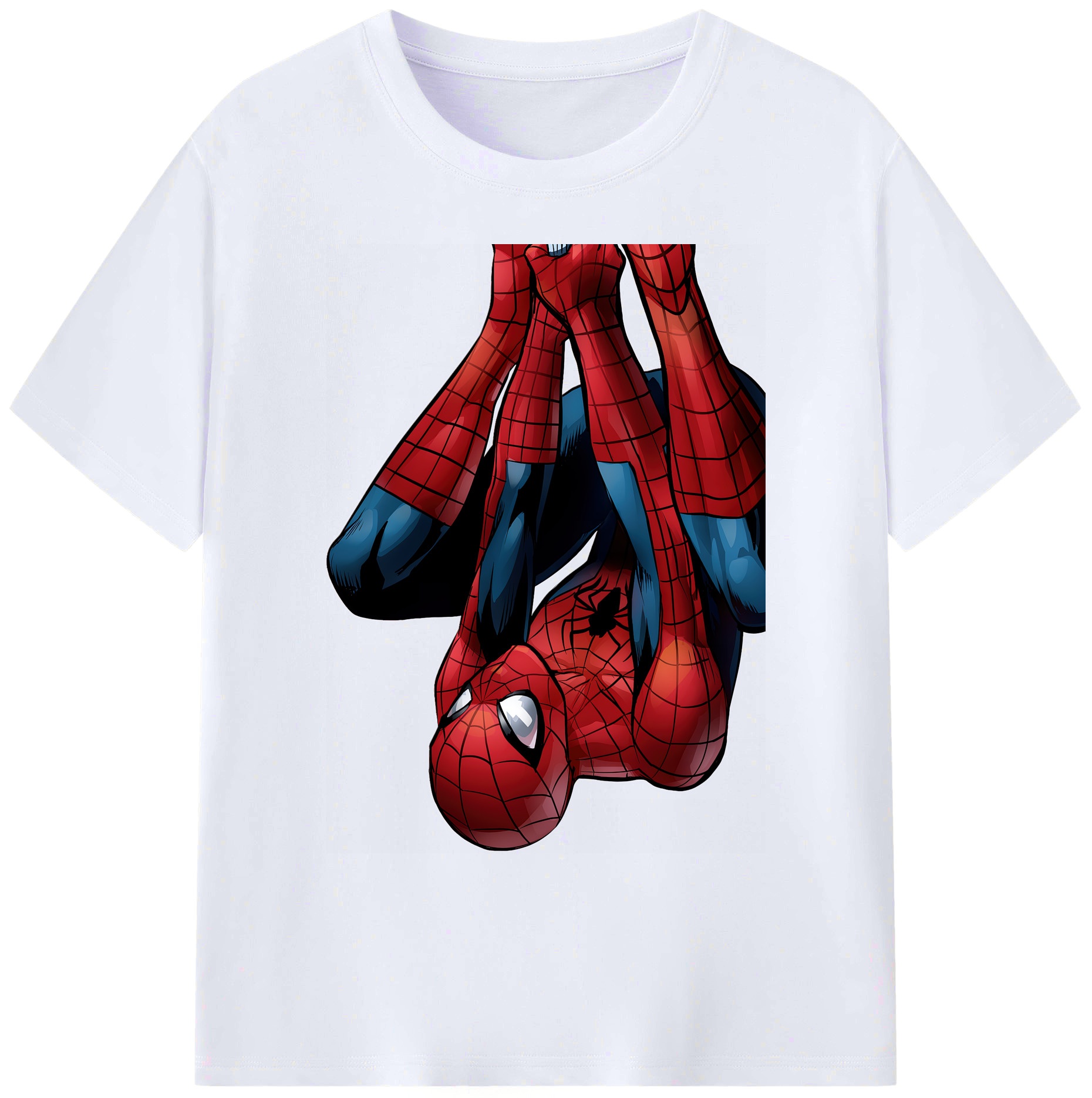 （画像用） Spider Man スパイダーマン 綿100％ メンズ半袖Tシャツ｜肌触りやわらか＆通気性