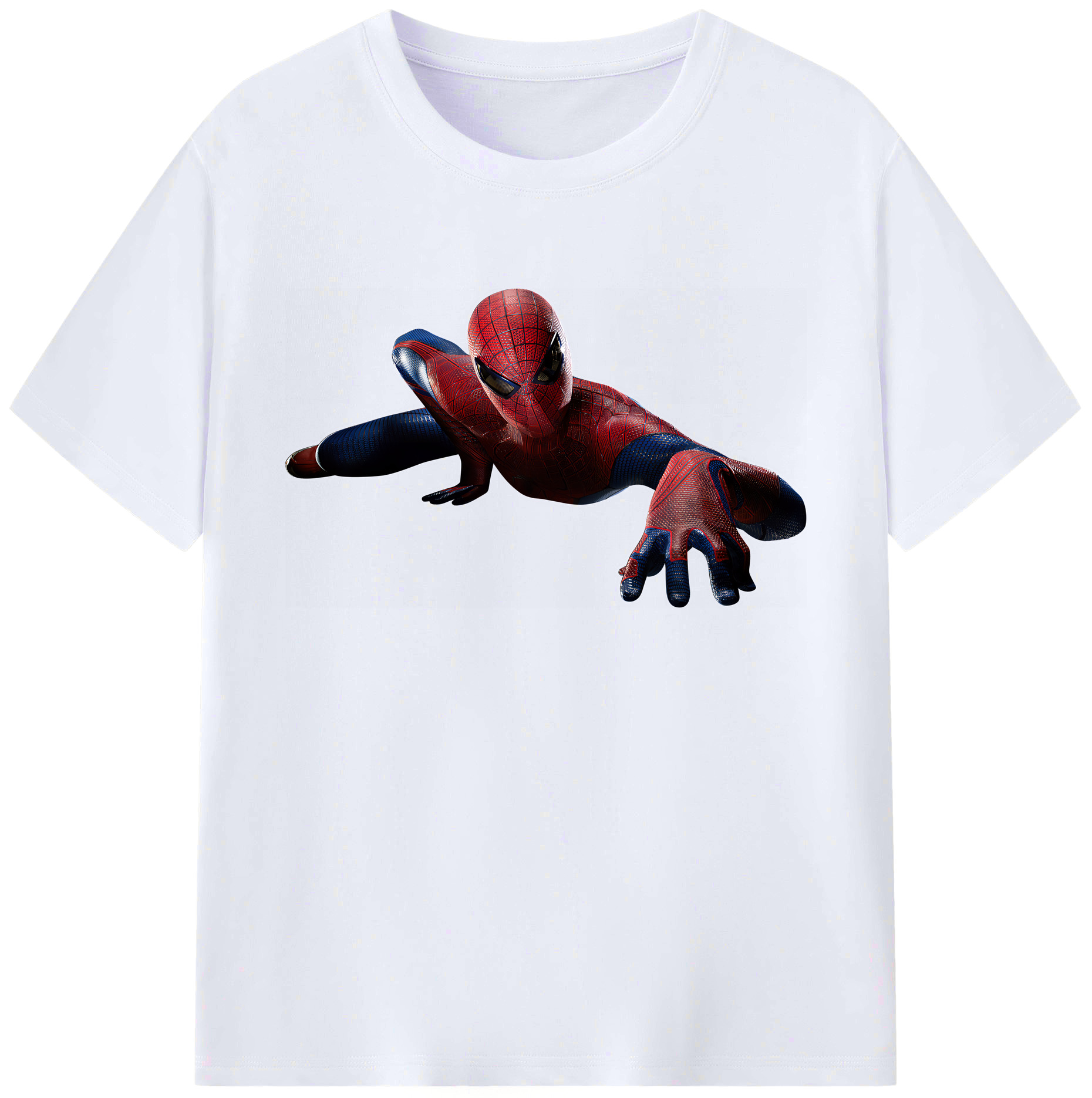 （画像用） Spider Man スパイダーマン 綿100％ メンズ半袖Tシャツ｜肌触りやわらか＆通気性