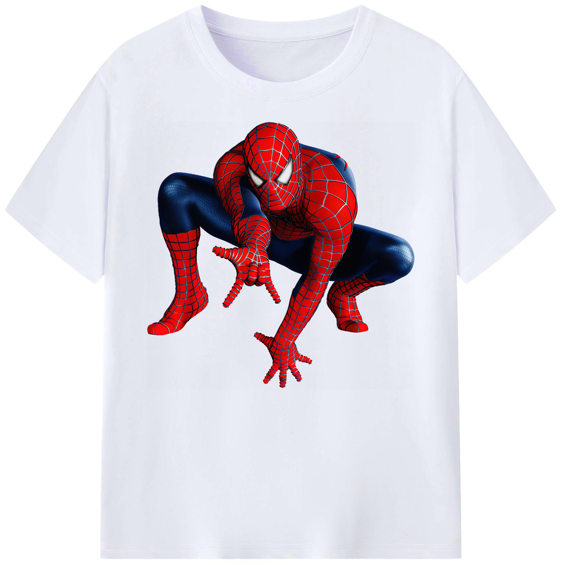 （画像用） Spider Man スパイダーマン 綿100％ メンズ半袖Tシャツ｜肌触りやわらか＆通気性