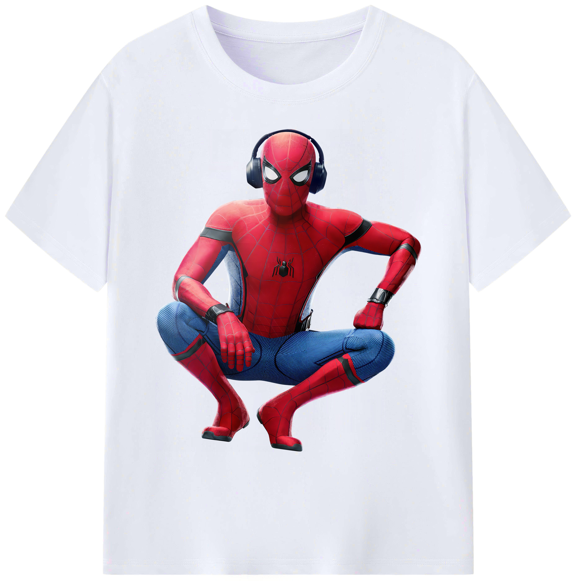 （画像用） Spider Man スパイダーマン 綿100％ メンズ半袖Tシャツ｜肌触りやわらか＆通気性