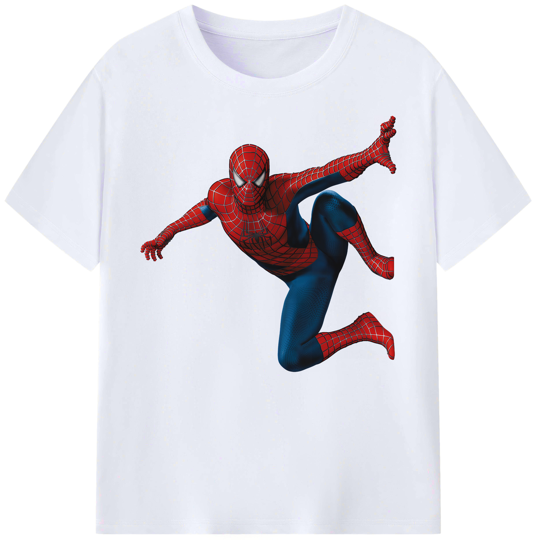 （画像用） Spider Man スパイダーマン 綿100％ メンズ半袖Tシャツ｜肌触りやわらか＆通気性