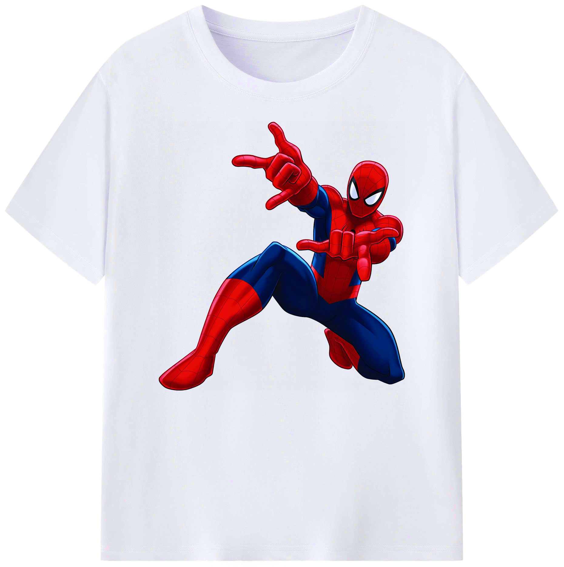 （画像用） Spider Man スパイダーマン 綿100％ メンズ半袖Tシャツ｜肌触りやわらか＆通気性