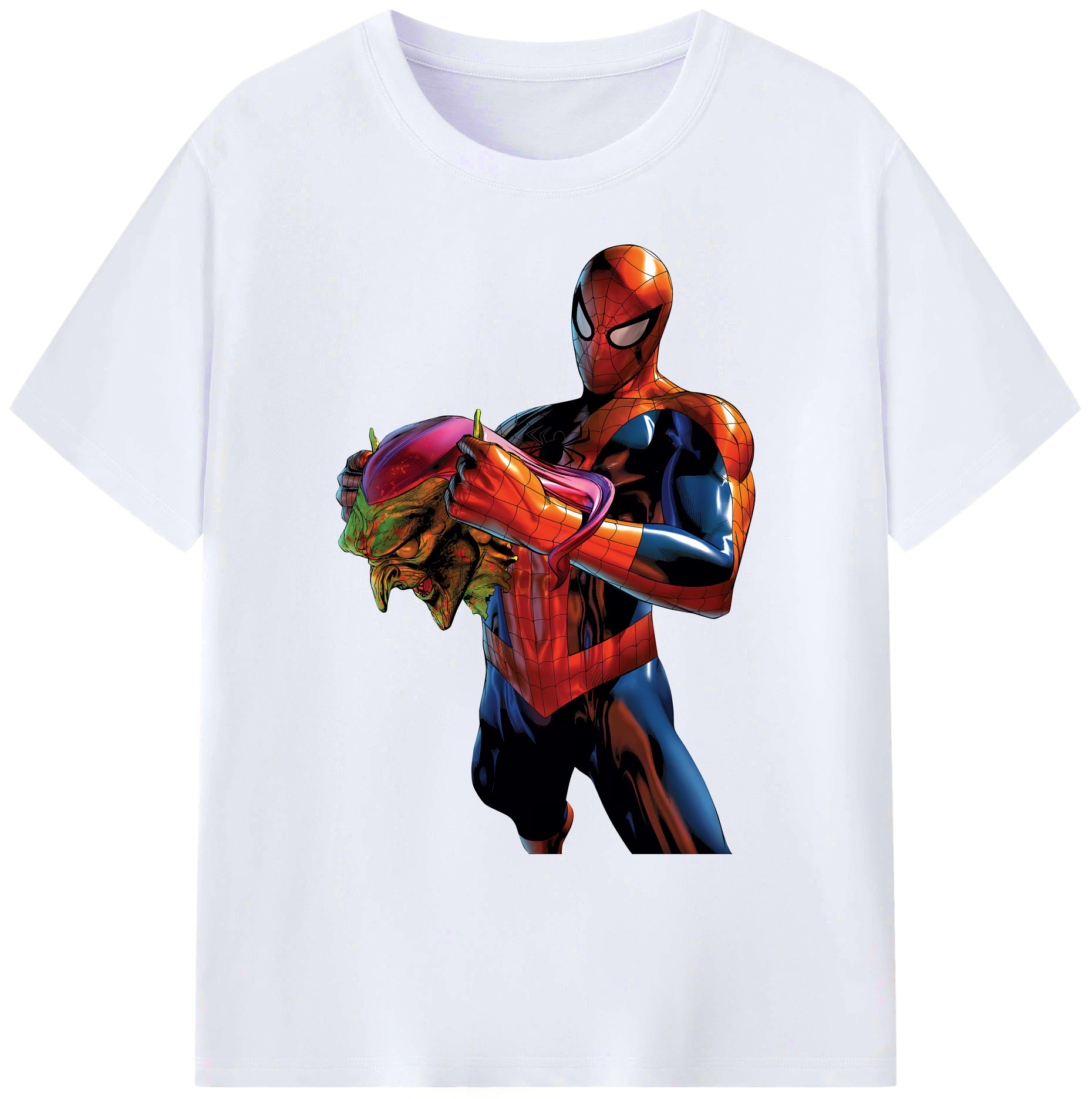 （画像用） Spider Man スパイダーマン 綿100％ メンズ半袖Tシャツ｜肌触りやわらか＆通気性