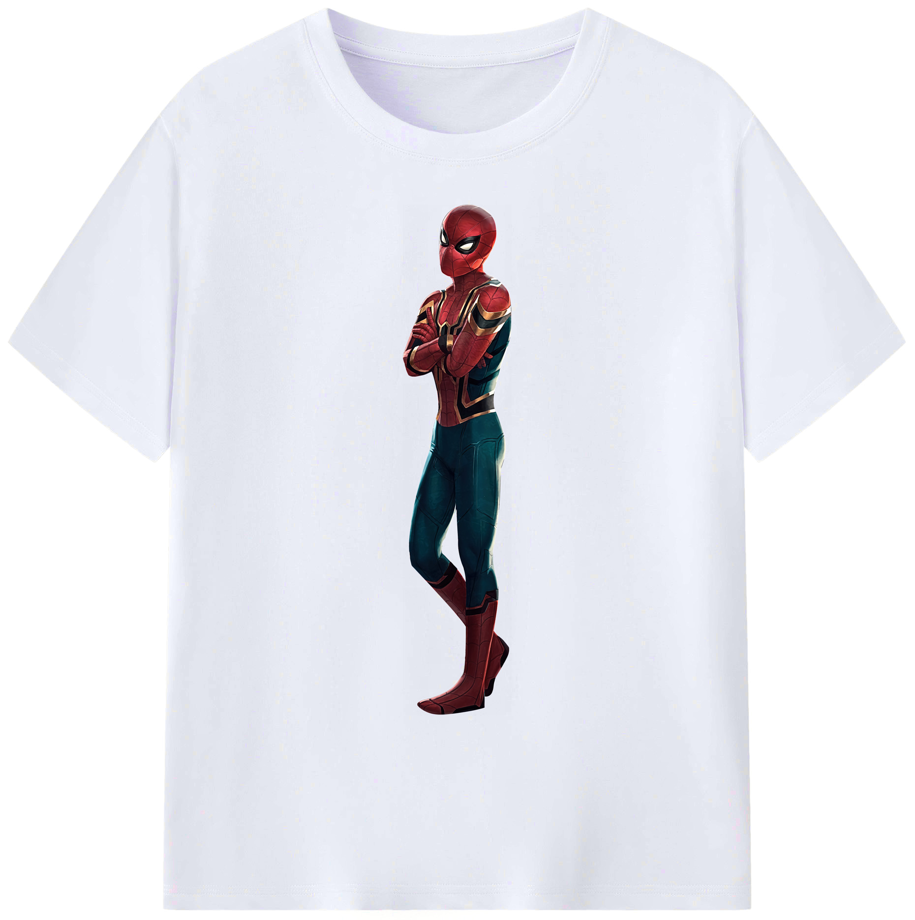 （画像用） Spider Man スパイダーマン 綿100％ メンズ半袖Tシャツ｜肌触りやわらか＆通気性