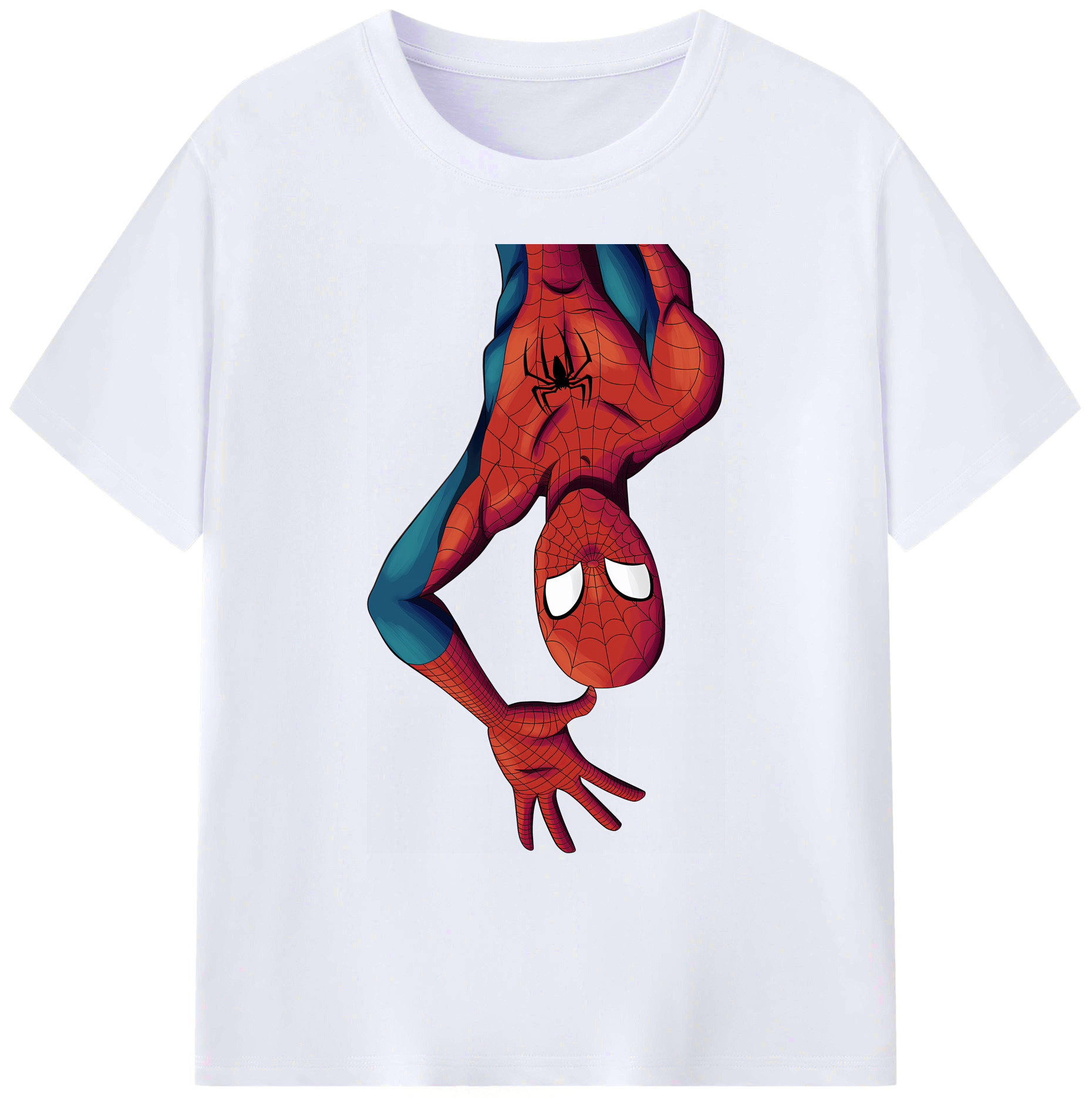（画像用） Spider Man スパイダーマン 綿100％ メンズ半袖Tシャツ｜肌触りやわらか＆通気性