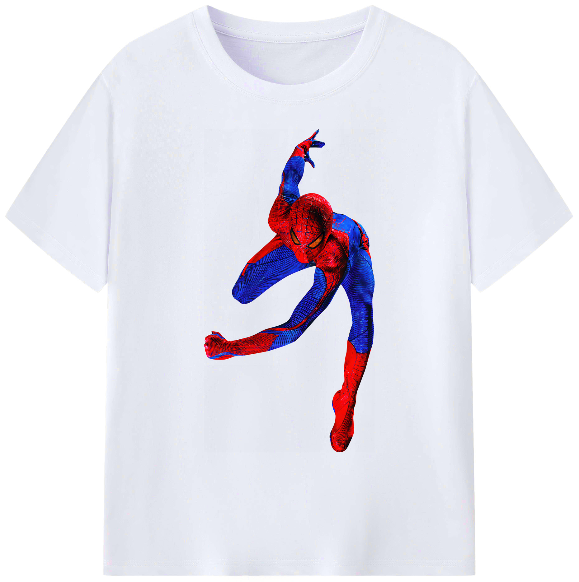 （画像用） Spider Man スパイダーマン 綿100％ メンズ半袖Tシャツ｜肌触りやわらか＆通気性
