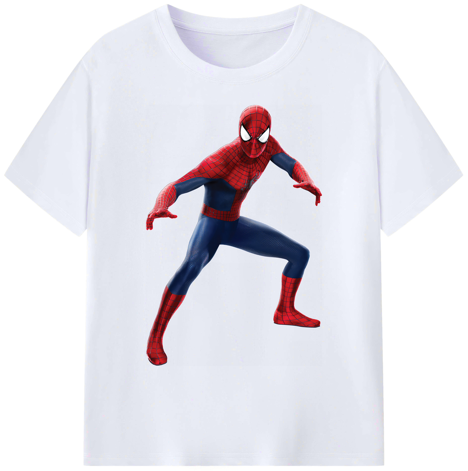 （画像用） Spider Man スパイダーマン 綿100％ メンズ半袖Tシャツ｜肌触りやわらか＆通気性