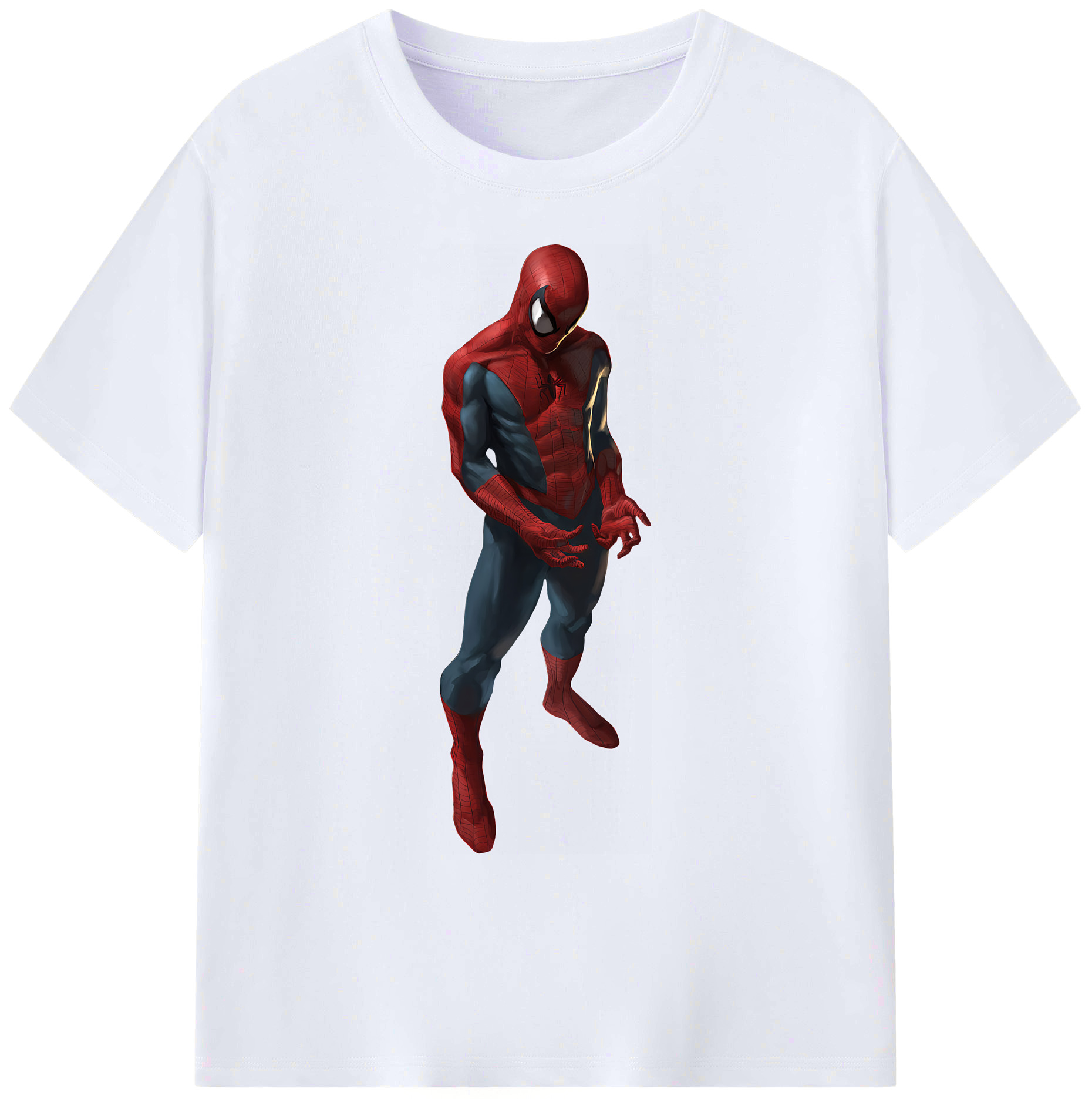 （画像用） Spider Man スパイダーマン 綿100％ メンズ半袖Tシャツ｜肌触りやわらか＆通気性