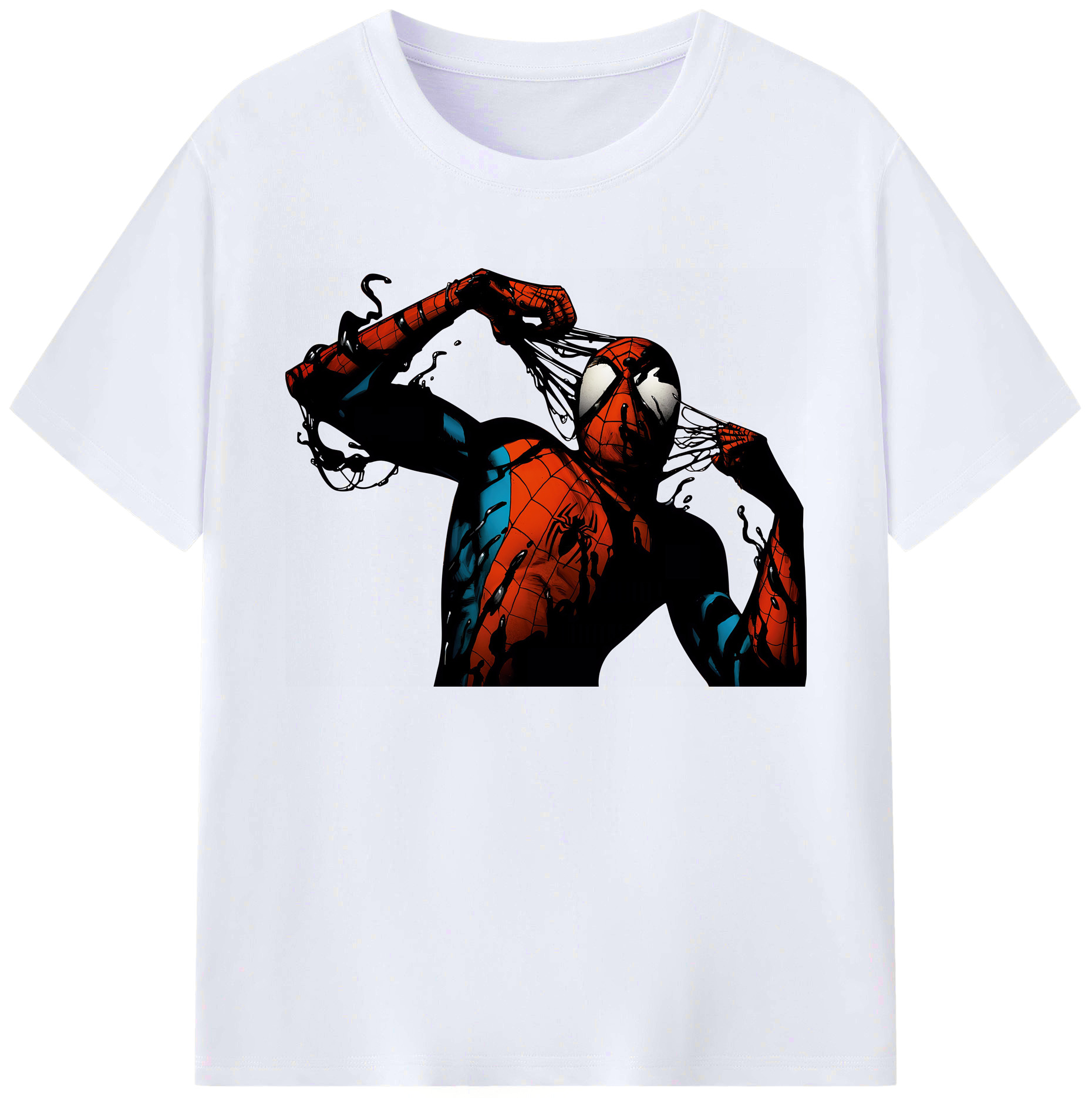 （画像用） Spider Man スパイダーマン 綿100％ メンズ半袖Tシャツ｜肌触りやわらか＆通気性