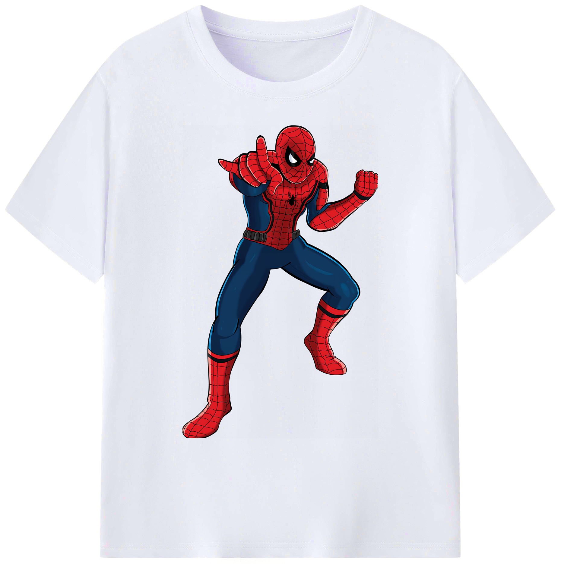 （画像用） Spider Man スパイダーマン 綿100％ メンズ半袖Tシャツ｜肌触りやわらか＆通気性