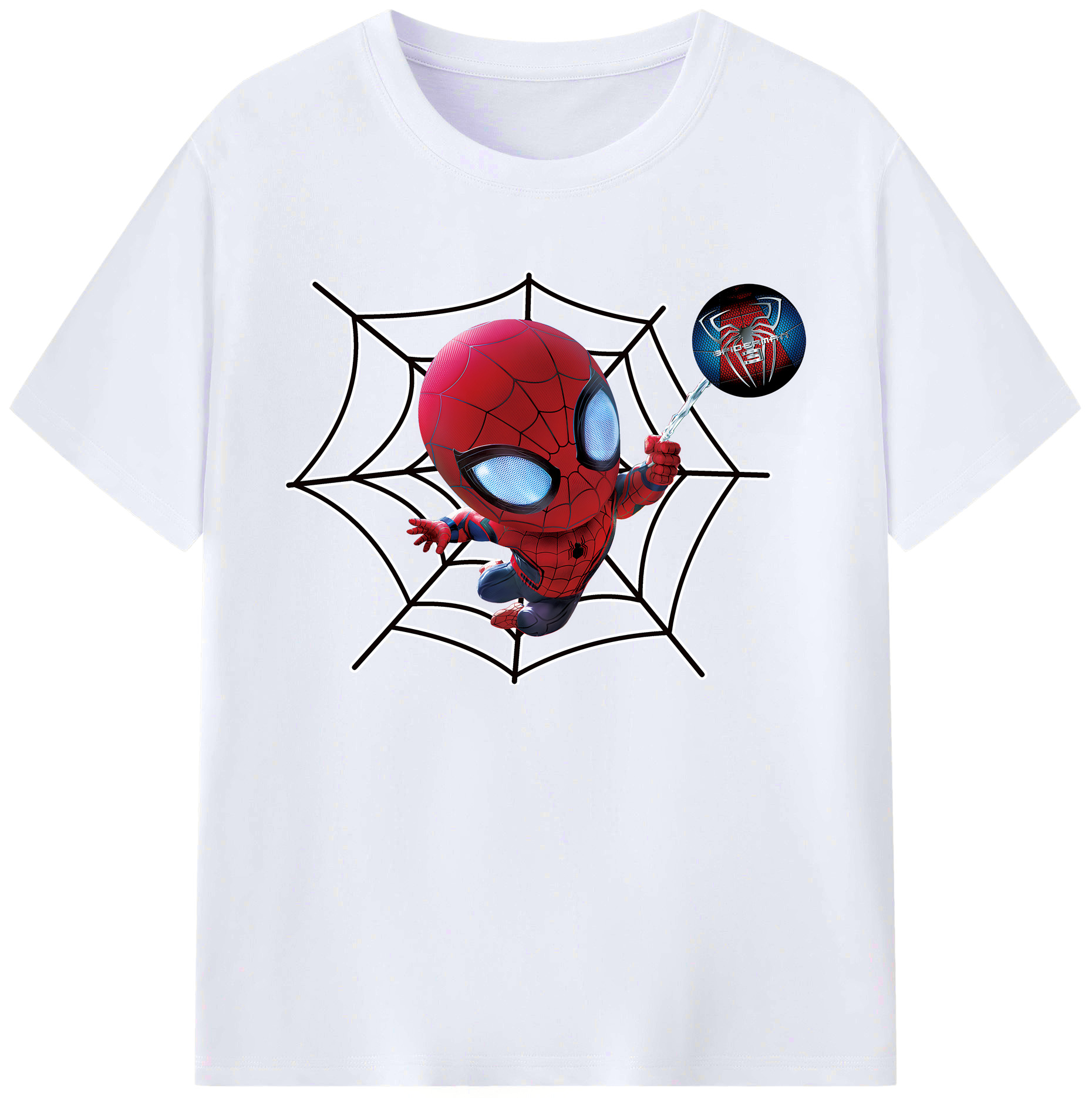 （画像用） Spider Man スパイダーマン 綿100％ メンズ半袖Tシャツ｜肌触りやわらか＆通気性