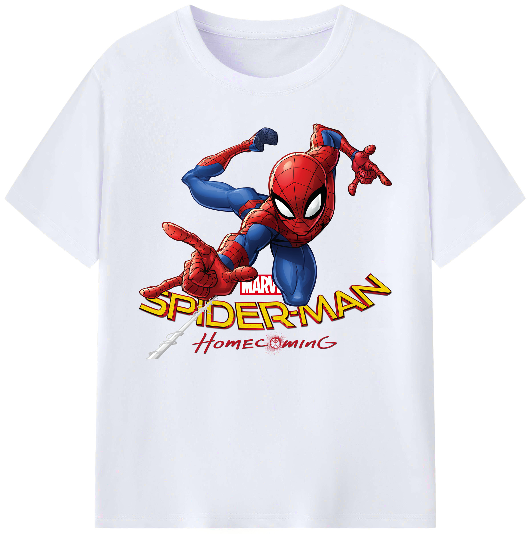 （画像用） Spider Man スパイダーマン 綿100％ メンズ半袖Tシャツ｜肌触りやわらか＆通気性