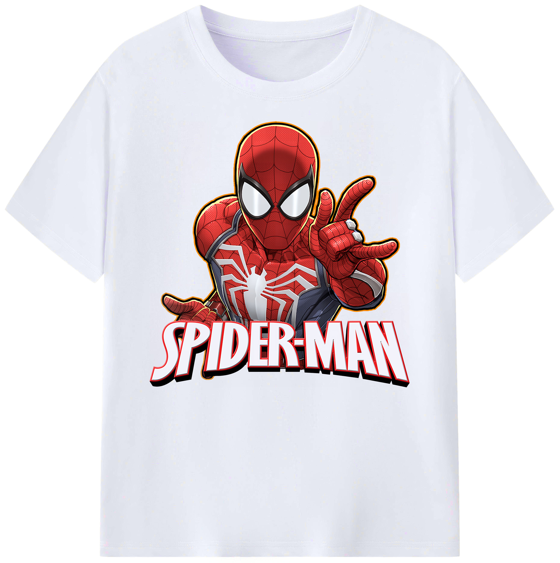 （画像用） Spider Man スパイダーマン 綿100％ メンズ半袖Tシャツ｜肌触りやわらか＆通気性