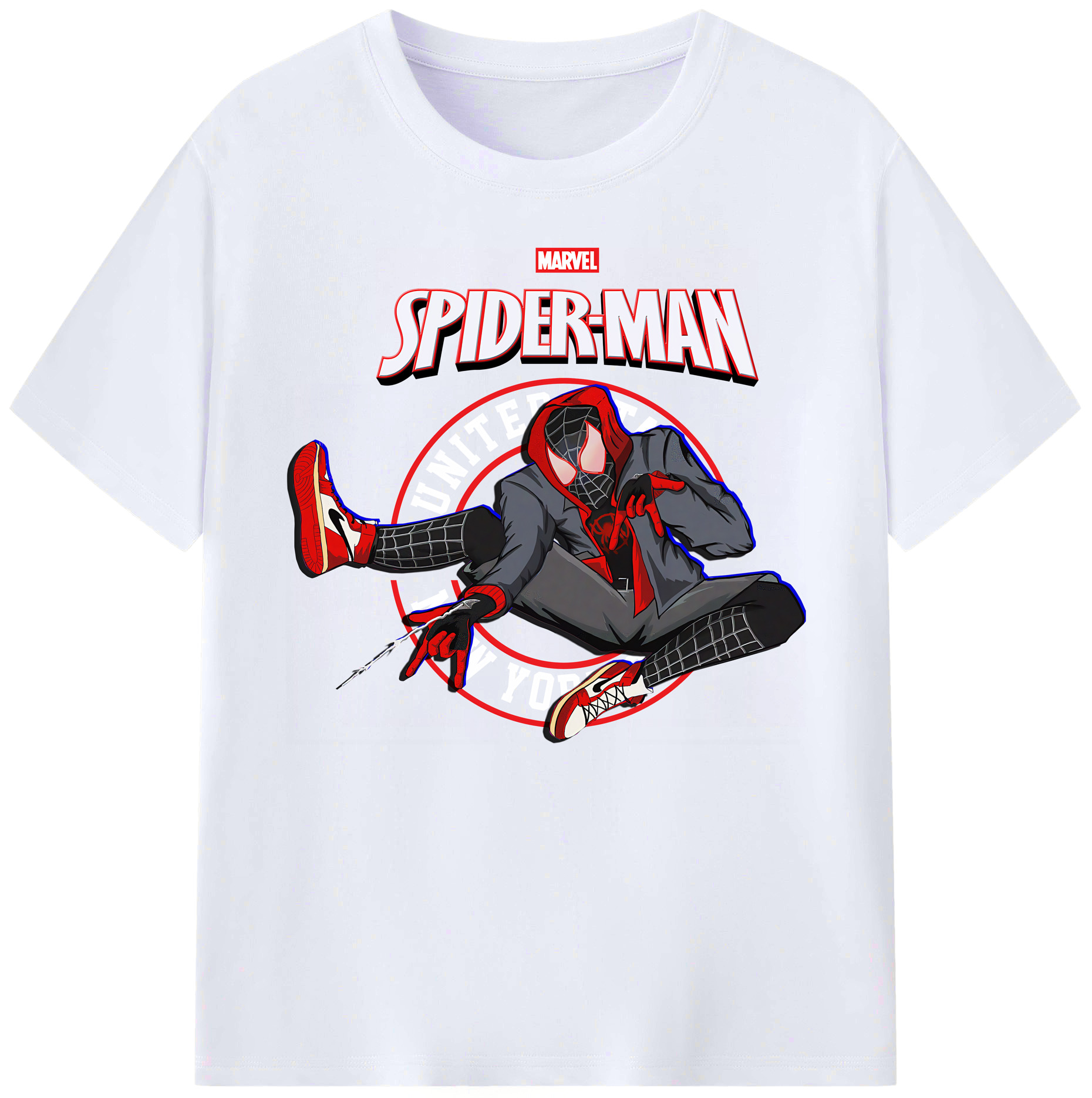 （画像用） Spider Man スパイダーマン 綿100％ メンズ半袖Tシャツ｜肌触りやわらか＆通気性